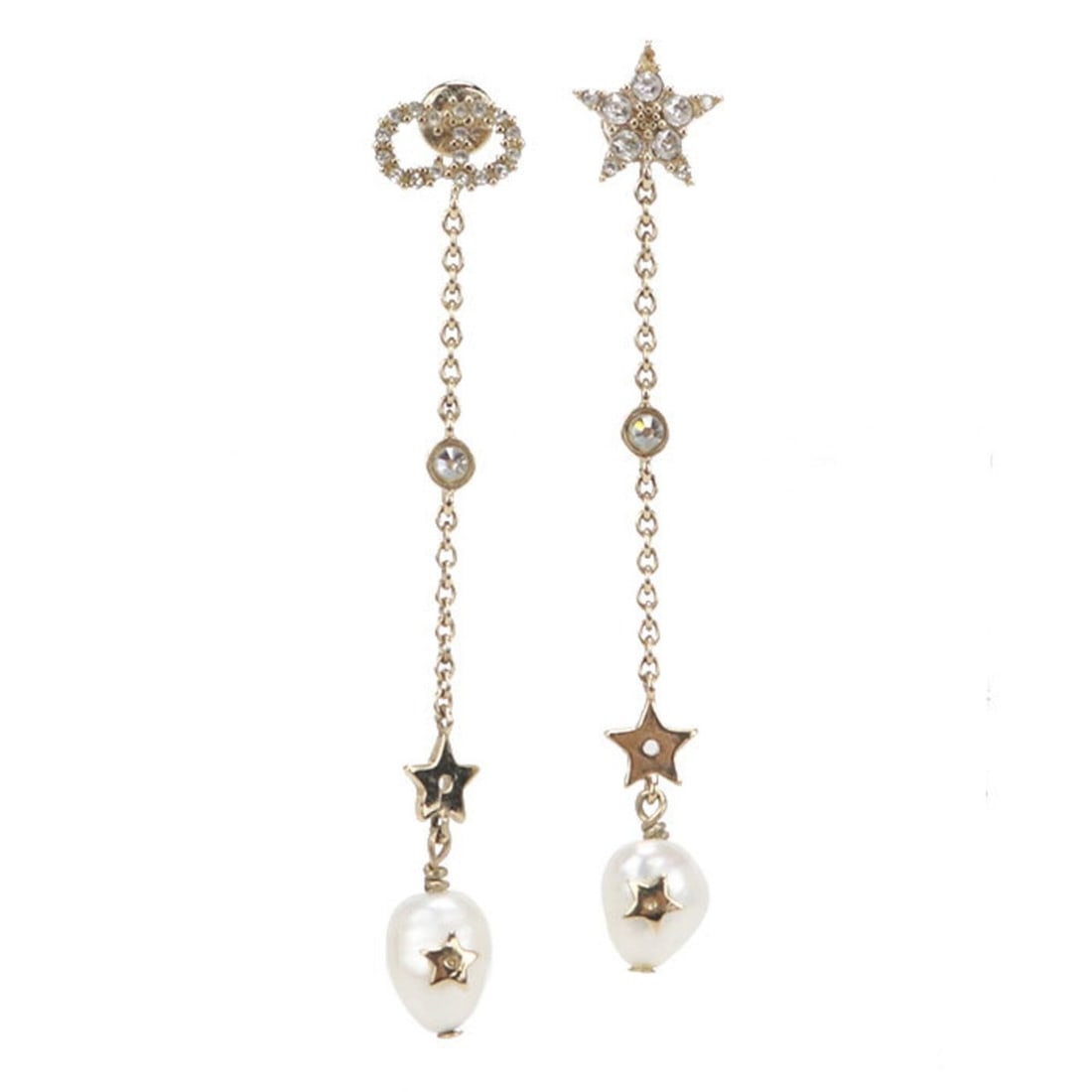 Christian Dior DIOR Dior Earrings CD Logo Star Women's Gold: --- Catalog ---Category: DesignType: Stud earringsColor: GoldGender: WomenMaterial: MetalCategory: GeneralBrand: Christian Dior--- Item List ---Section: ConditionRanking: Rank A Used - A few traces of