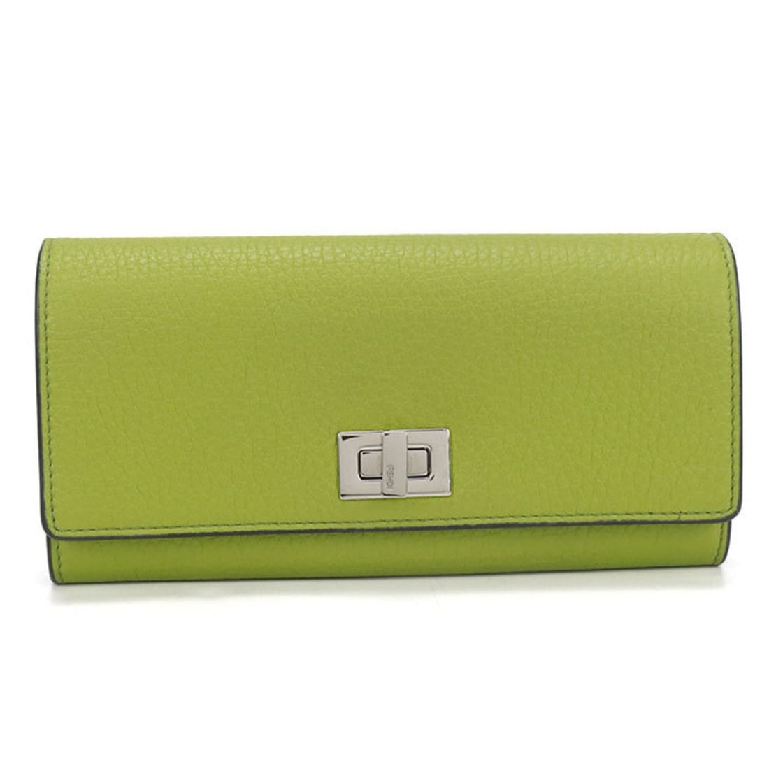 FENDI Continental Wallet Peekaboo Women's Long with Coin Pocket 8M0427 Green: --- Catalog ---Category: SizeSize (HxWxD): 9cm x 19cm x 2.5cm / 3.54'' x 7.48'' x 0.98''Category: DesignType: Long wallet (bi-fold)Color: GreenGender: WomenMaterial: Leather Leather/Fur Type: Calfskin