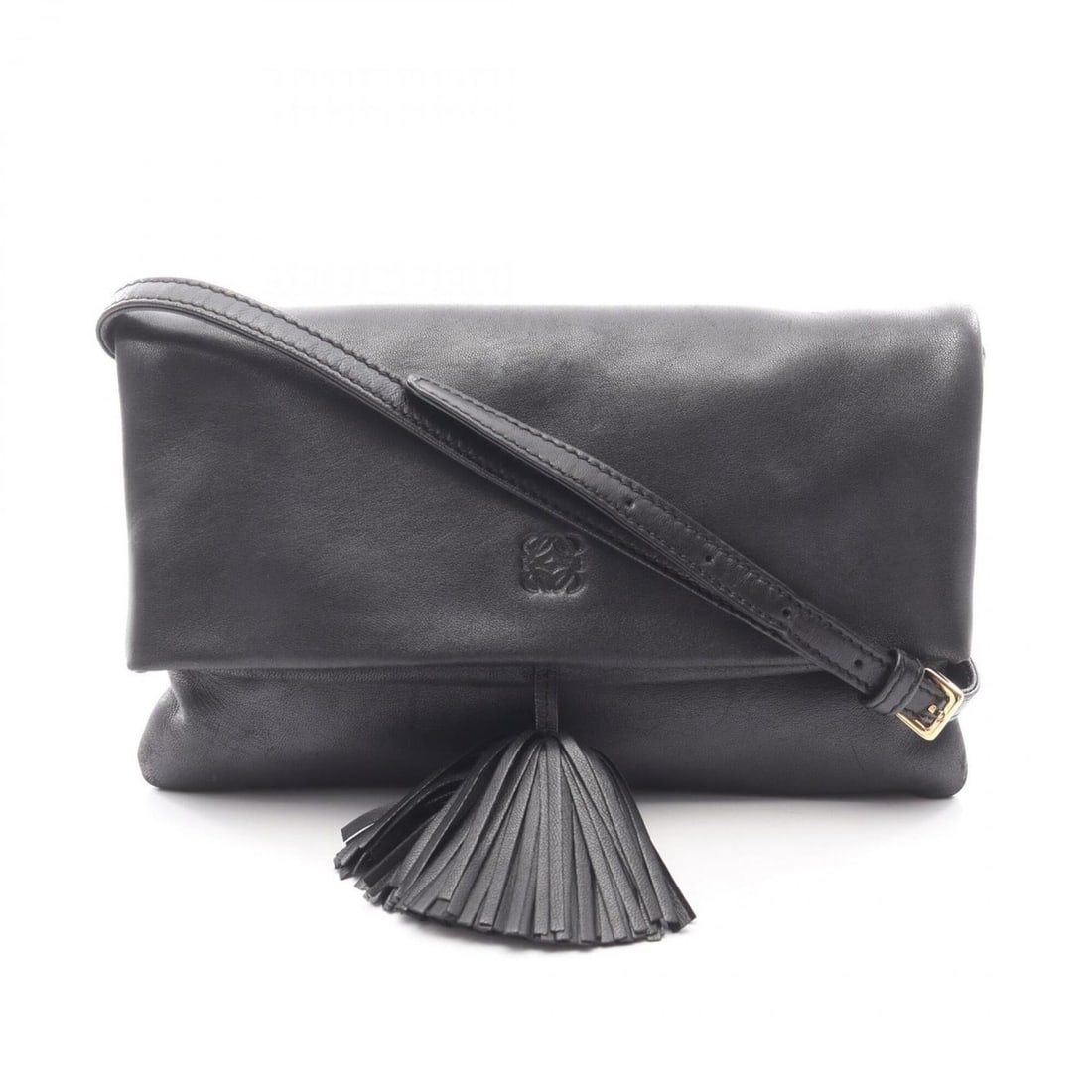Loewe Anagram Shoulder Bag Handbag Leather Women's Black: --- Catalog ---Category: SizeSize (HxWxD): 15cm x 23cm x 2cm / 5.9'' x 9.05'' x 0.78''Category: DesignType: Handbag, Shoulder bagColor: BlackGender: WomenMaterial: Leather Category: GeneralBrand: Loew
