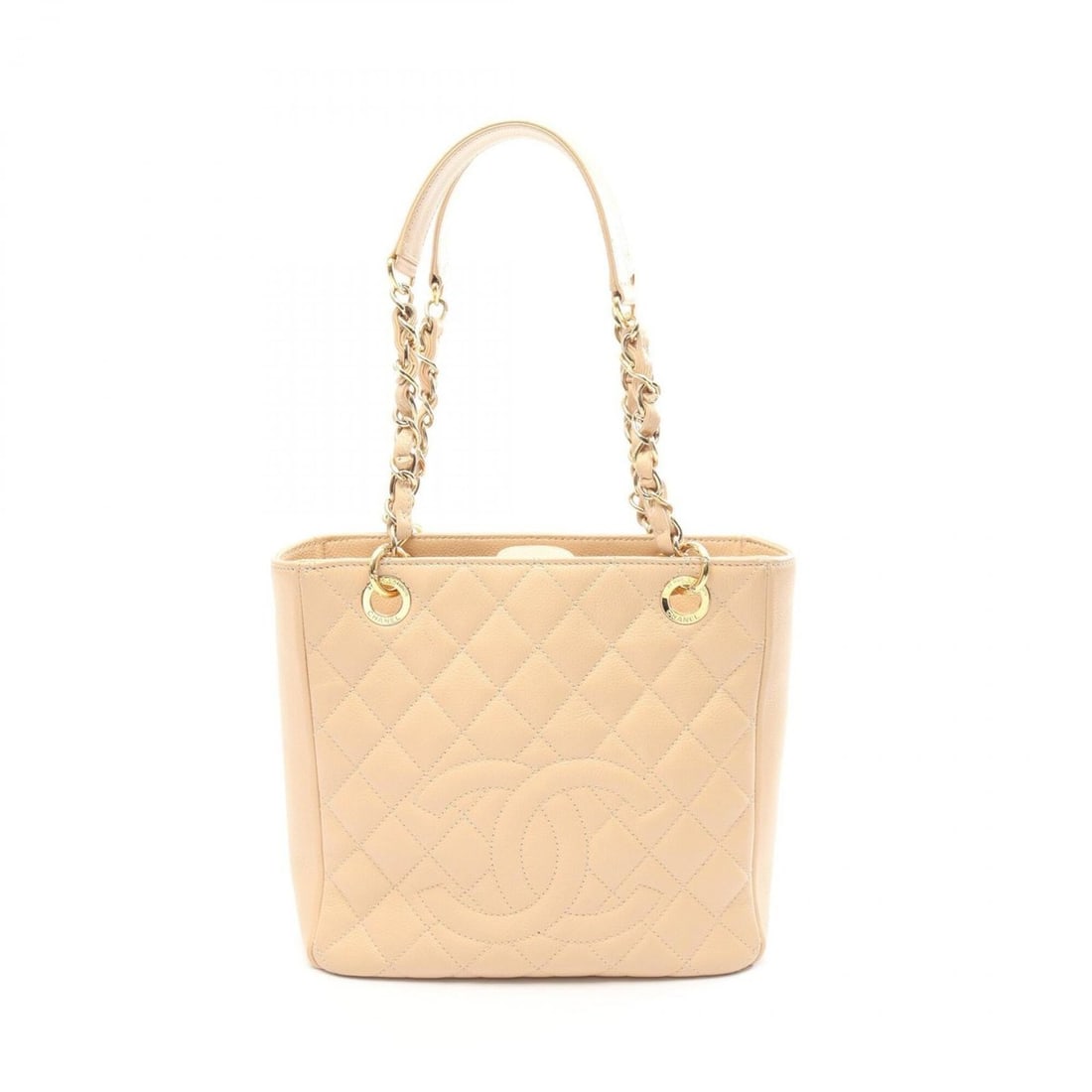 Chanel Matelassé PST Tote Bag Handbag, Caviar Leather (Grained Calfskin), Women's, Beige, A50994: --- Catalog ---Category: SizeSize (HxWxD): 23cm x 24cm x 8cm / 9.05'' x 9.44'' x 3.14''Category: DesignType: Handbag, Tote bagColor: BeigeGender: WomenMaterial: Grained Calfskin Category: GeneralMPN: 