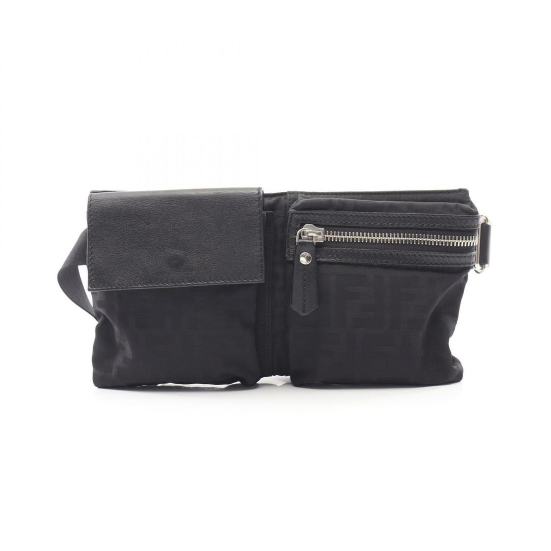 Fendi Zucca Belt Bag, Waist Handbag, Nylon Leather, Men's, Black (7VA280): --- Catalog ---Category: SizeSize (HxWxD): 15cm x 29cm x 2cm / 5.9'' x 11.41'' x 0.78''Strap Length: 56cm - 92cm / 22.04'' - 36.22''Category: DesignType: Fanny pack, HandbagColor: BlackGender: MenMate