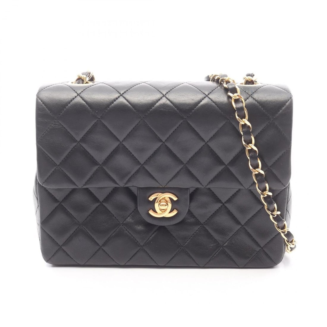 Chanel Mini Matelassé 20 Shoulder Bag/Handbag, Lambskin Leather, Women's, Black: --- Catalog ---Category: SizeSize (HxWxD): 15cm x 20cm x 6cm / 5.9'' x 7.87'' x 2.36''Category: DesignType: Shoulder bagColor: BlackGender: WomenMaterial: Leather Leather/Fur Type: LambskinCategory: G