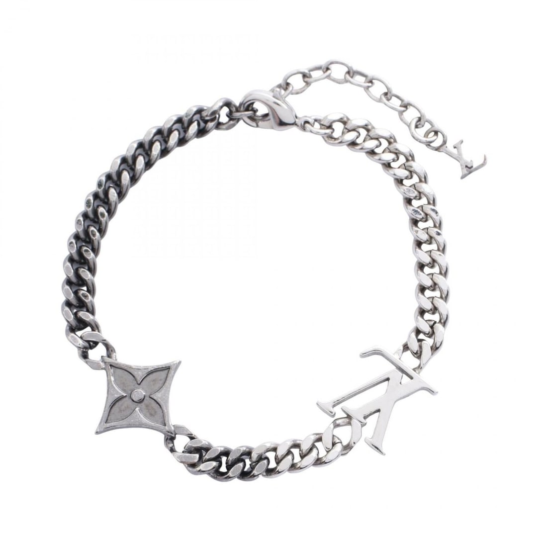 Louis Vuitton LV Instinct Bracelet, Stainless Steel, Men's, Silver Tone, M00508: --- Catalog ---Category: SizeLength: 20cm / 7.87''Category: DesignType: Charm braceletColor: SilverGender: MenMaterial: Stainless steelCategory: GeneralMPN: M00508Brand: Louis Vuitton--- Item List ---