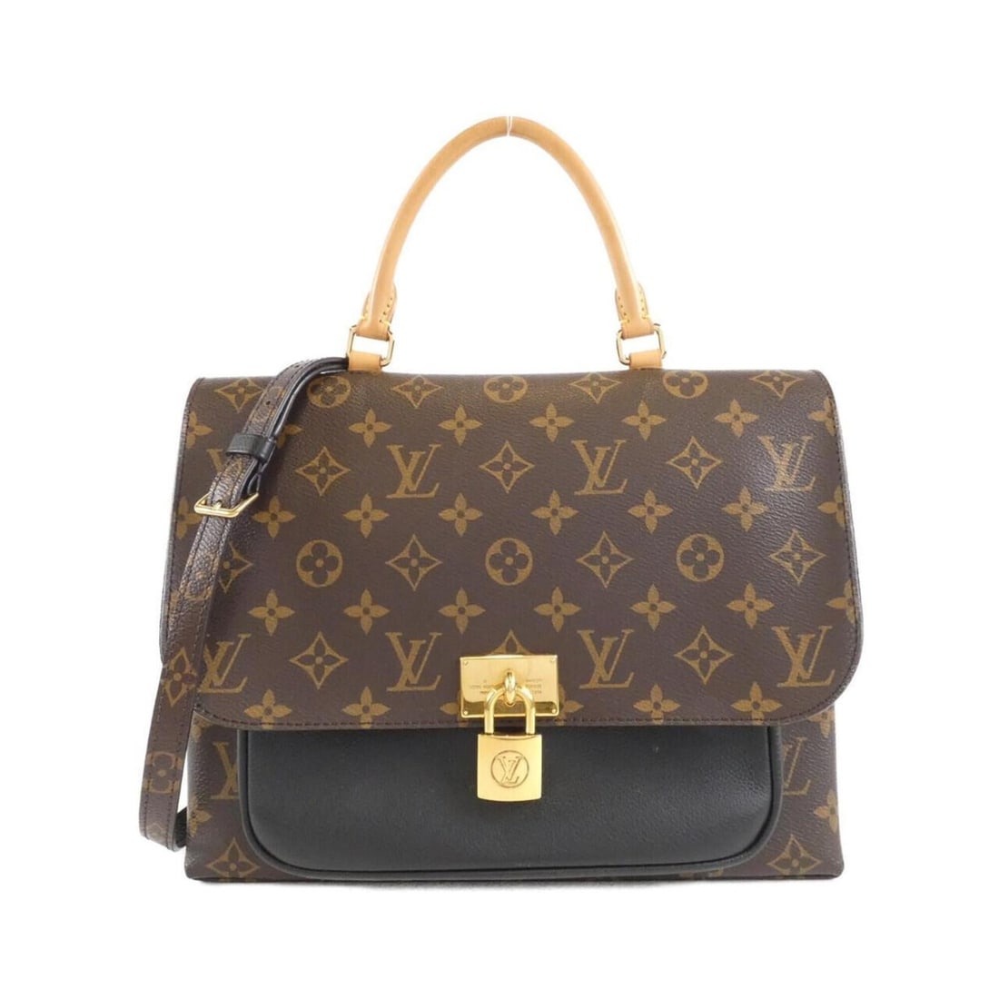 Louis Vuitton Monogram Marignan M44259 Handbag: --- Catalog ---Category: SizeSize (HxWxD): 21cm x 28cm x 9cm / 8.26'' x 11.02'' x 3.54''Category: DesignType: HandbagColor: BrownGender: Women,MenMaterial: Coated canvas , Leather Leather/Fur Type: Ca