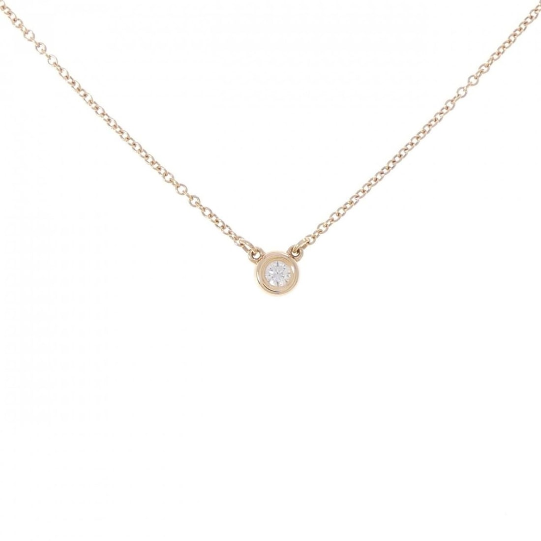 Tiffany & Co. By the Yard Necklace: --- Catalog ---Category: SizePendant Size: 4.7mm / 0.18''Neck Circumference: 41 cm / 16.14''Category: DesignStone: DiamondGender: WomenMaterial: Pink gold (18K)Necklace Type: NecklaceCategory: General