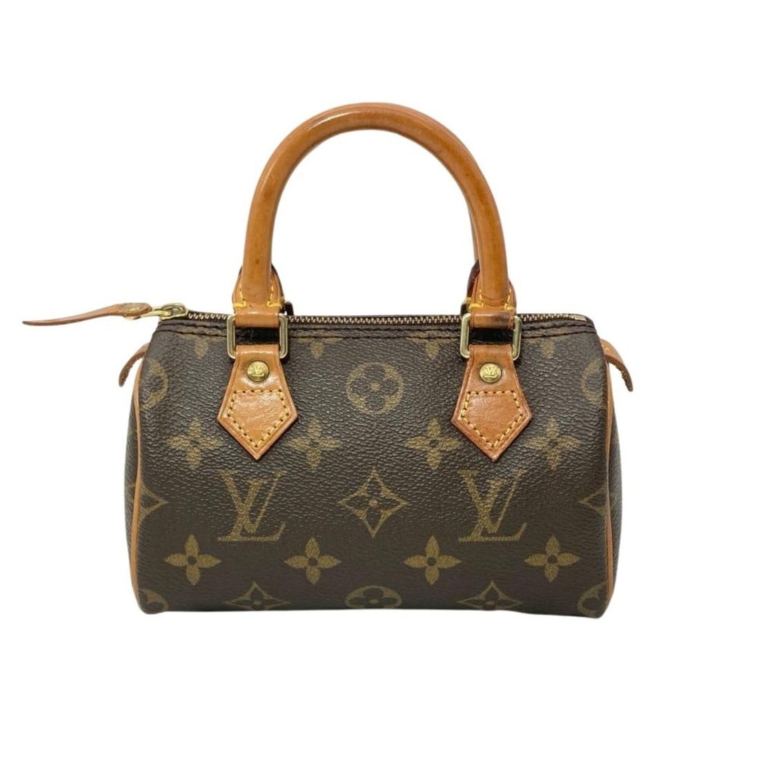 Louis Vuitton Mini Speedy Handbag, Monogram Canvas, M41534, Brown, TH0030 (Older Model), Women's: --- Catalog ---Category: SizeHandle Drop: 7.00cm / 2.76''Size (HxWxD): 10cm x 16cm x 7cm / 3.93'' x 6.29'' x 2.75''Category: DesignType: HandbagColor: BrownGender: WomenClosure: ZipperMaterial: Monogr