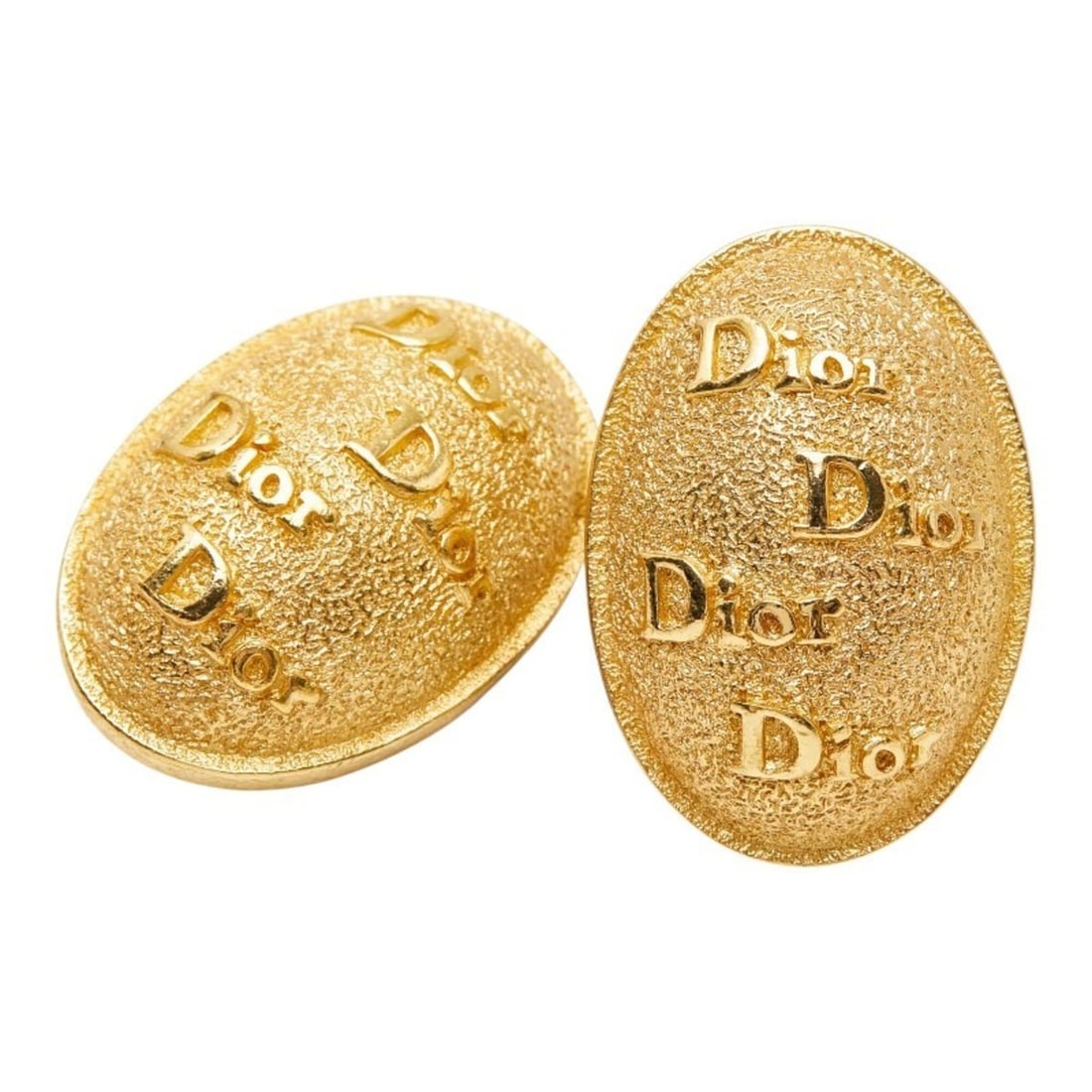 Christian Dior Dior Logo Earrings, Gold Plated, Women's: --- Catalog ---Category: SizeSize (HxWxD): 34.90mm x 24.80mm / 1.37'' x 0.98''Category: DesignType: Clip earringsColor: GoldGender: WomenCategory: GeneralBrand: Christian Dior--- Item List ---Section: