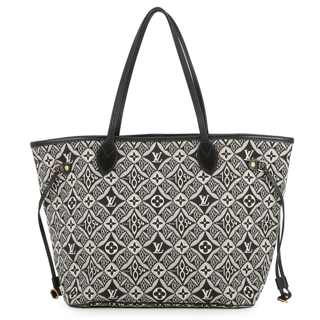 Louis Vuitton Tote Bag Monogram Jacquard Since 1854 Neverfull MM M57230 Handbag Shoulder Black: --- Catalog ---Category: SizeSize (HxWxD): 28cm x 24.5cm x 15.5cm / 11.02'' x 9.64'' x 6.1''Category: DesignType: Handbag, Pouch, Shoulder bag, Tote bagColor: Black, Gray, MonogramGender: WomenMateria
