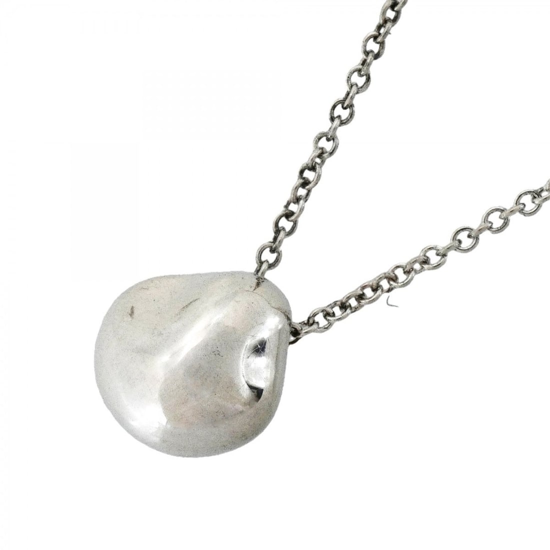 Tiffany & Co. Nugget Necklace, Sterling Silver 925, Women's: --- Catalog ---Category: SizePendant Size: 9.2mm x 9.2mm / 0.36'' x 0.36''Neck Circumference: 42 cm / 16.53''Category: DesignGender: WomenMaterial: Silver 925Necklace Type: NecklaceCategory: GeneralBr