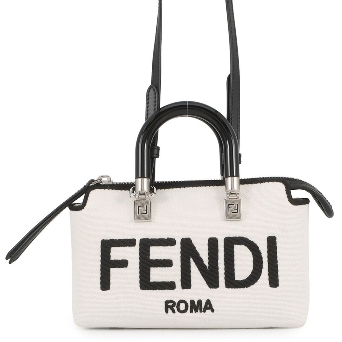 Fendi By The Way Mini Handbag 8BS067 Canvas FENDI 2-way Shoulder Bag (1 of 18)