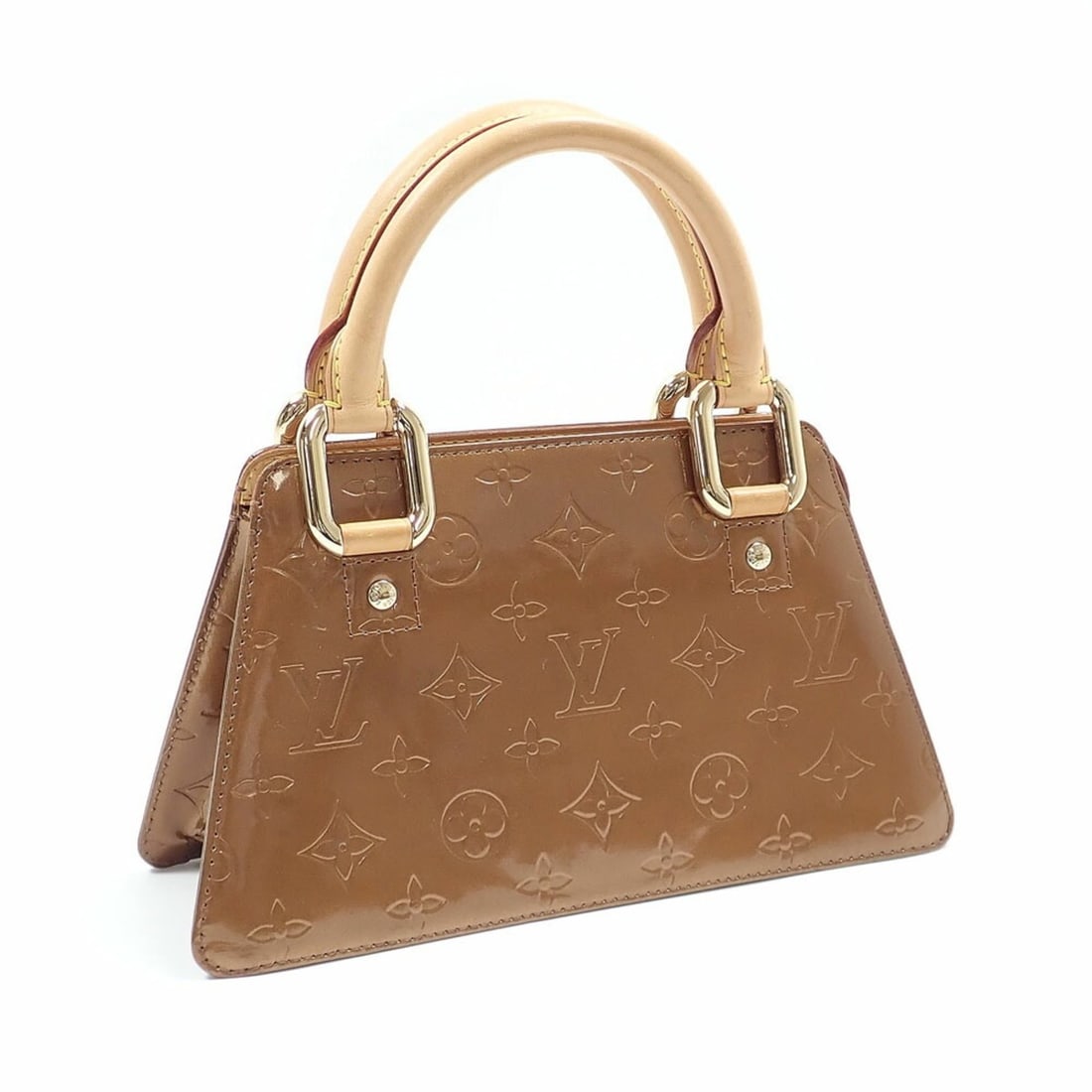 Louis Vuitton Vernis Mini Forsyth Handbag for Women, M91120, Bronze: --- Catalog ---Category: SizeSize (HxWxD): 14cm x 24.5cm x 9cm / 5.51'' x 9.64'' x 3.54''Category: DesignType: HandbagColor: BronzeGender: WomenMaterial: Vernis Category: GeneralLine: VernisBrand: Lou