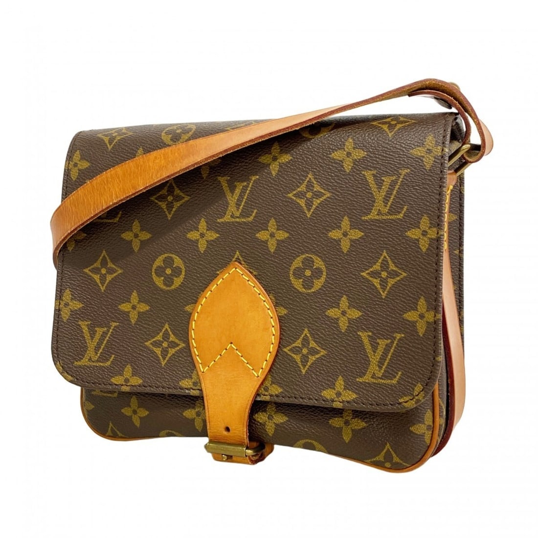 Louis Vuitton Monogram Cartouchiere MM Shoulder Bag M51253 Brown Women's: --- Catalog ---Category: SizeSize (HxWxD): 18cm x 21.5cm x 7.5cm / 7.08'' x 8.46'' x 2.95''Category: DesignType: Shoulder bagColor: BrownGender: WomenCategory: GeneralMPN: M51253Brand: Louis Vuitton--
