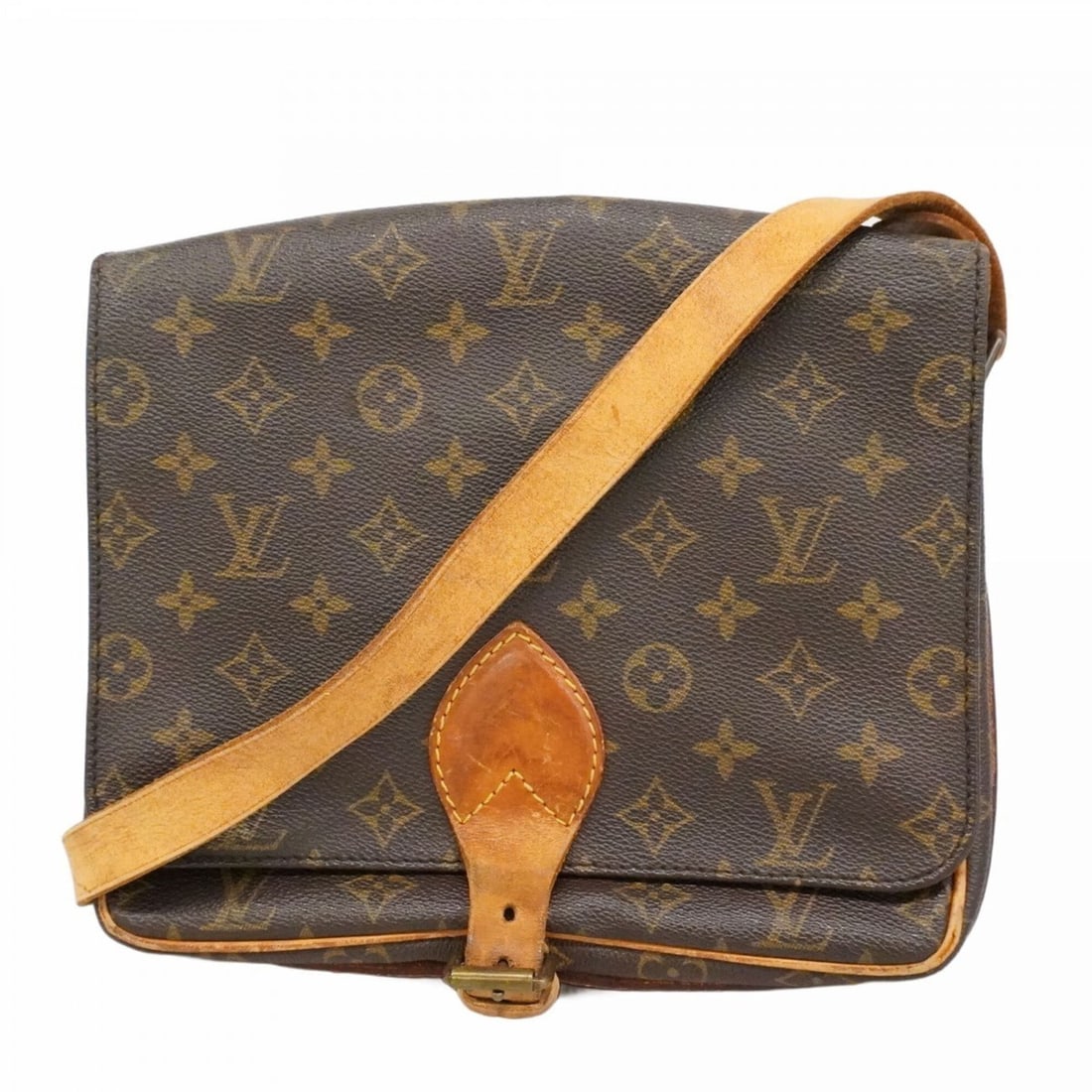 Louis Vuitton Monogram Cartouchiere GM Shoulder Bag M51252 Brown Women's: --- Catalog ---Category: SizeSize (HxWxD): 21.5cm x 26cm x 7.5cm / 8.46'' x 10.23'' x 2.95''Category: DesignType: Shoulder bagColor: BrownGender: WomenCategory: GeneralMPN: M51252Brand: Louis Vuitton-