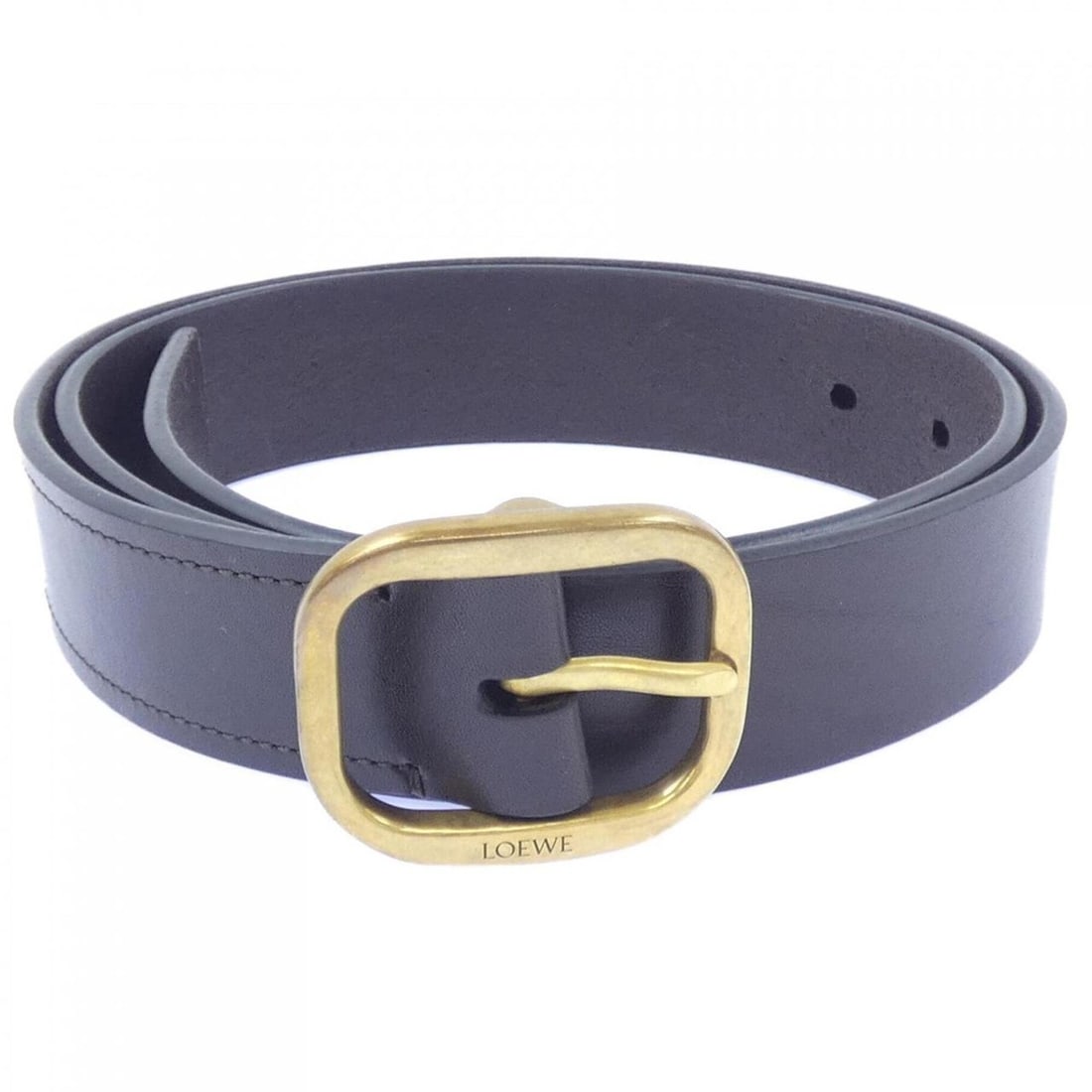 Loewe LOEWE E619Z20X65 Belt: --- Catalog ---Category: SizeLength: 110cm / 43.3''Category: DesignType: Standard beltColor: BrownGender: WomenCategory: GeneralMPN: E619Z20X65Brand: Loewe--- Item List ---Section: ConditionRanking: R