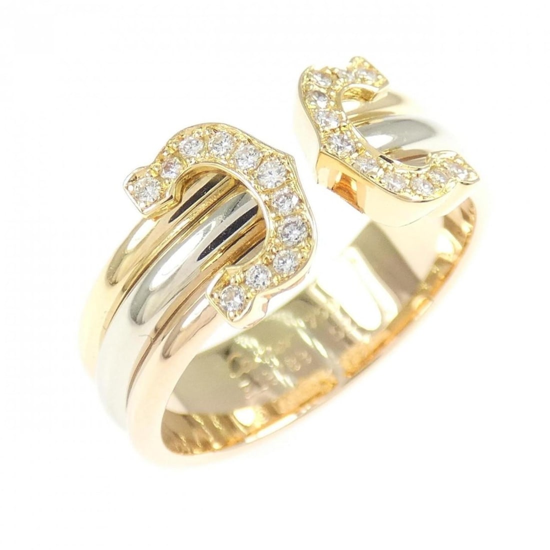 Cartier 2C Small Ring: --- Catalog ---Category: SizeUS Size: 6.5Brand Size: 52Category: DesignType: Band ringGender: WomenMaterial: Pink gold (18K), White gold (18K), Yellow gold (18K)Category: GeneralBrand: Cartier--- Item