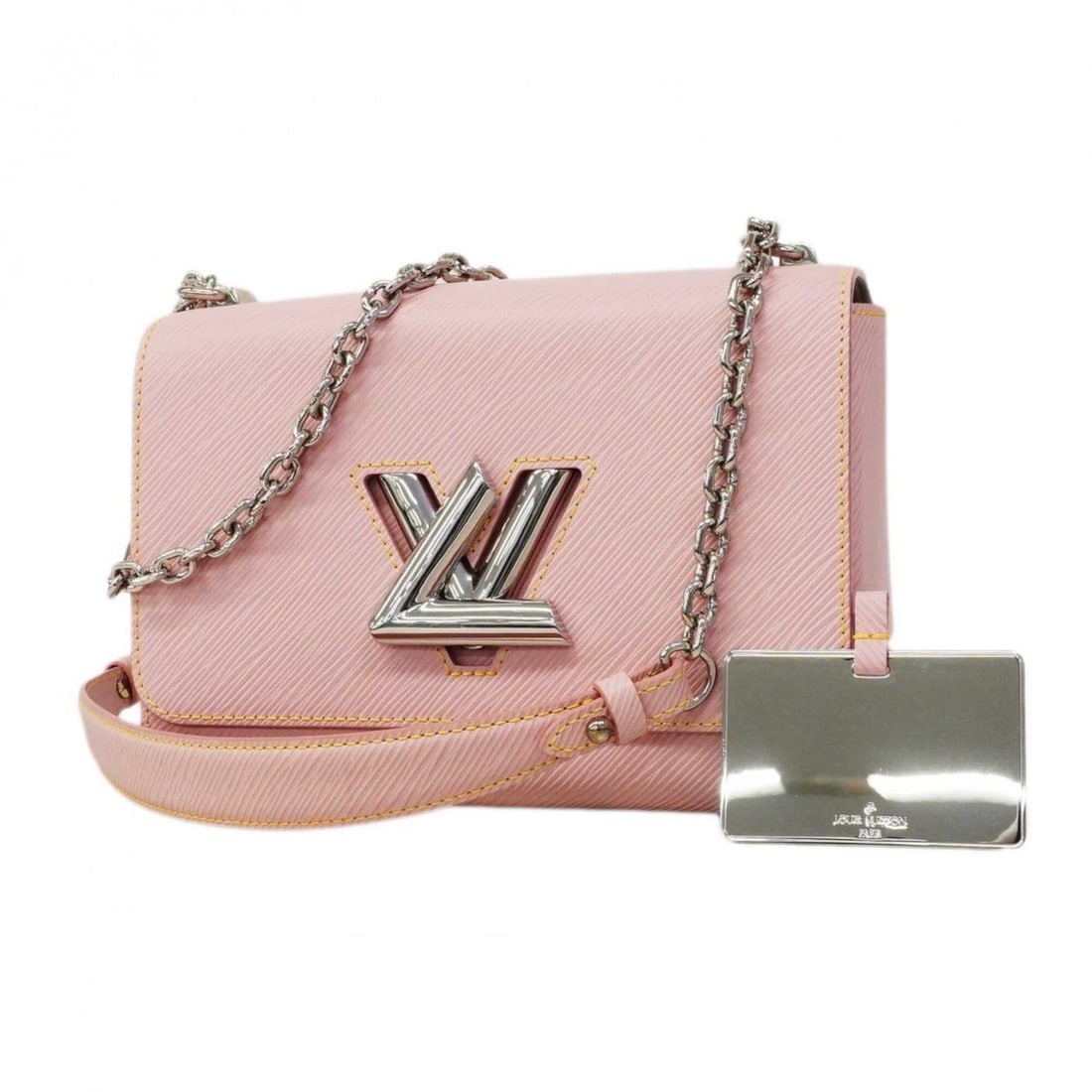 Louis Vuitton Epi Twist MM Shoulder Bag M50380 Rose Ballerine (Women's): --- Catalog ---Category: SizeSize (HxWxD): 17cm x 23.5cm x 9cm / 6.69'' x 9.25'' x 3.54''Category: DesignType: Shoulder bagColor: Rose ballerineGender: WomenCategory: GeneralMPN: M50380Brand: Louis Vu