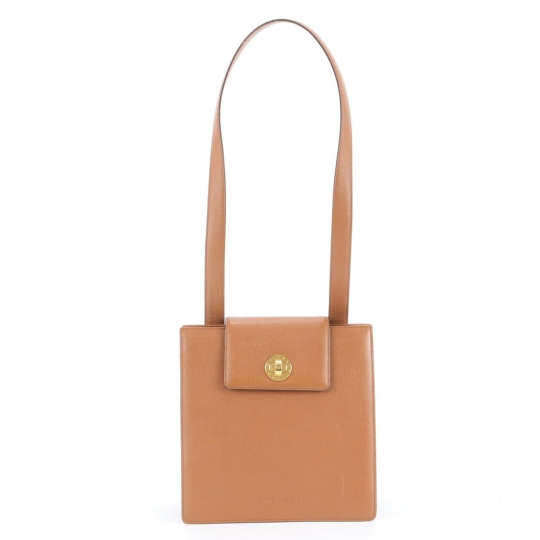 Bvlgari Turnlock Leather Shoulder Bag, One-Shoulder Bag for Women: --- Catalog ---Category: SizeSize (HxWxD): 24cm x 24cm x 9cm / 9.44'' x 9.44'' x 3.54''Category: DesignType: Shoulder bagColor: BrownGender: WomenMaterial: Leather Category: GeneralBrand: BvlgariCount