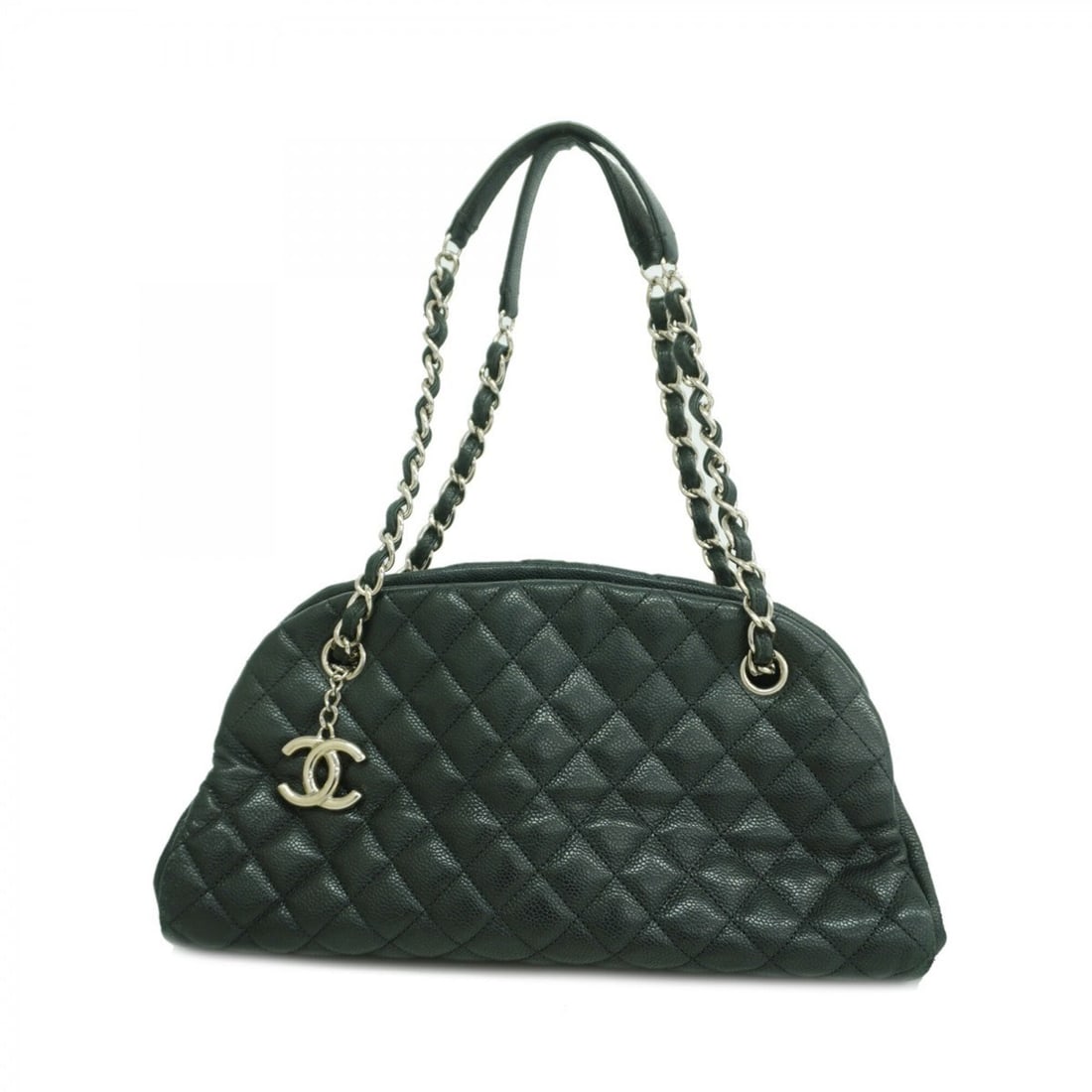 Chanel Matelassé Chain Shoulder Bag, Caviar Leather, Black, Women's: --- Catalog ---Category: SizeSize (HxWxD): 18cm x 34.5cm x 15cm / 7.08'' x 13.58'' x 5.9''Category: DesignType: Shoulder bagColor: BlackGender: WomenMaterial: Grained Calfskin Hardware Color: SilverCa