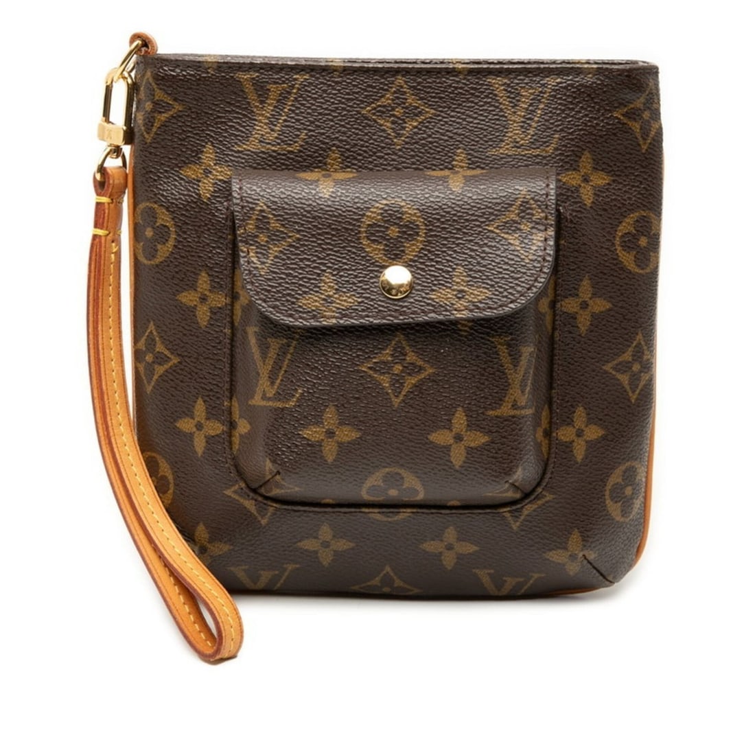 Louis Vuitton Monogram Partition Handbag Pouch Mini Bag M51901 Brown Leather Women's LOUIS VUITTON: --- Catalog ---Category: SizeSize (HxWxD): 17cm x 18cm x 4cm / 6.69'' x 7.08'' x 1.57''Category: DesignType: Handbag, PouchColor: Brown, MonogramGender: WomenMaterial: Monogram , PVC , Leather Categor