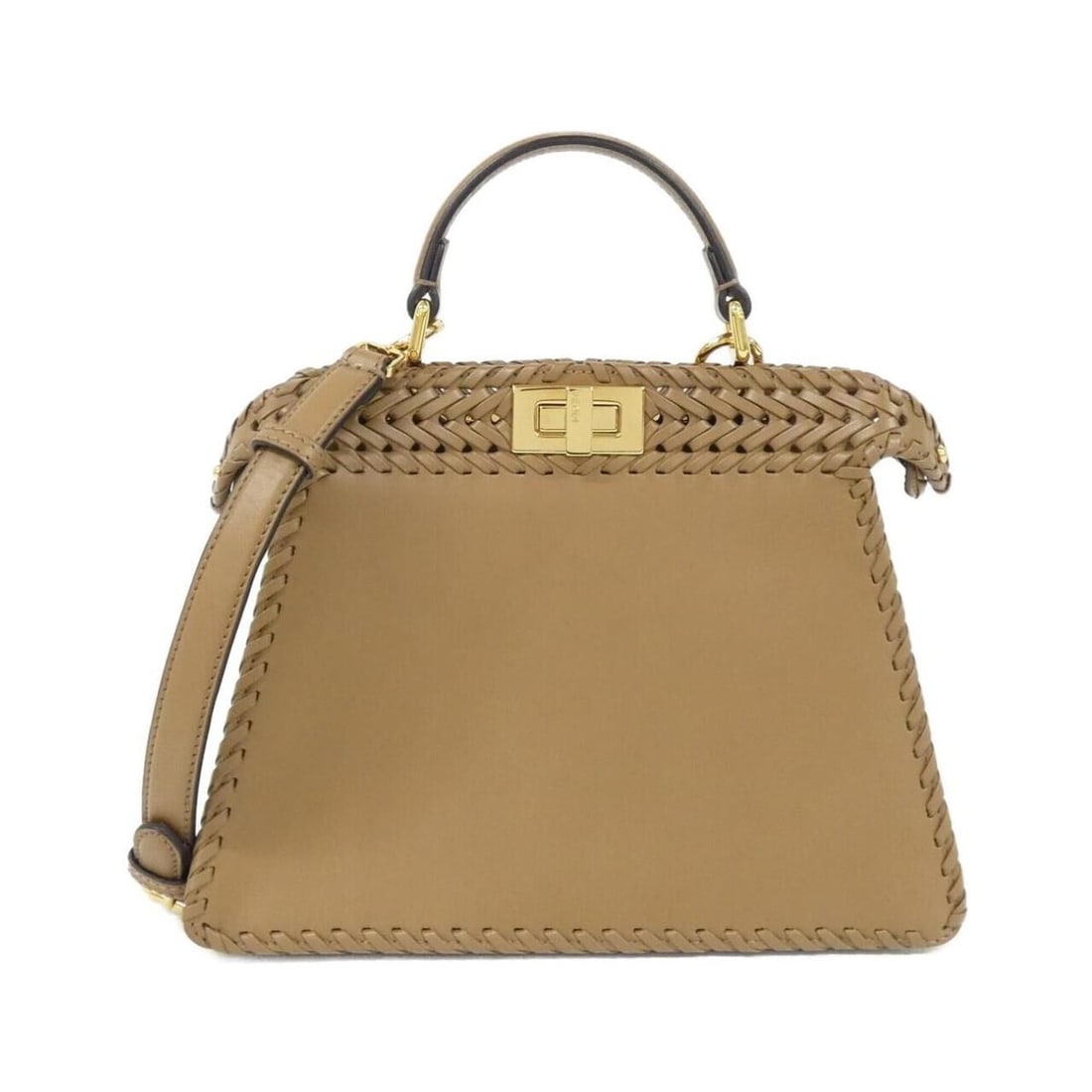 Fendi Peekaboo I See You Small 8BN327 AHVY Handbag: --- Catalog ---Category: SizeSize (HxWxD): 21cm x 27cm x 11cm / 8.26'' x 10.62'' x 4.33''Category: DesignType: HandbagColor: BrownGender: WomenMaterial: Leather Hardware Color: GoldLeather/Fur Type: C