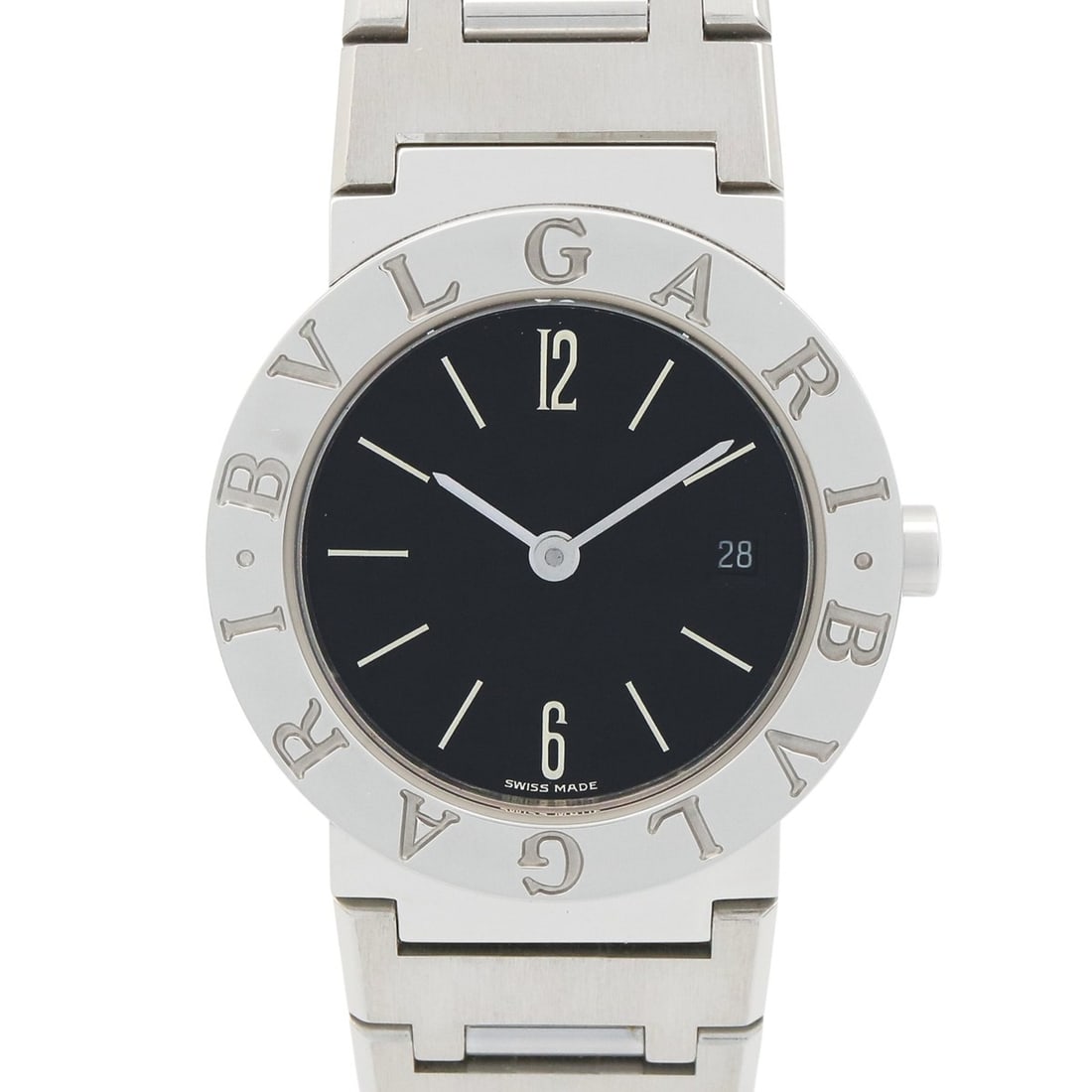 Bulgari BVLGARI Watch Stainless Steel Ladies Black BB26SSD: --- Catalog ---Category: SizeWrist Size: 17cm / 6.69''Case Diameter: 26mm / 1.02''Category: DesignType: WristwatchGender: WomenColor (Dial): BlackMaterial (Band): Stainless steelMaterial (Case): Stain