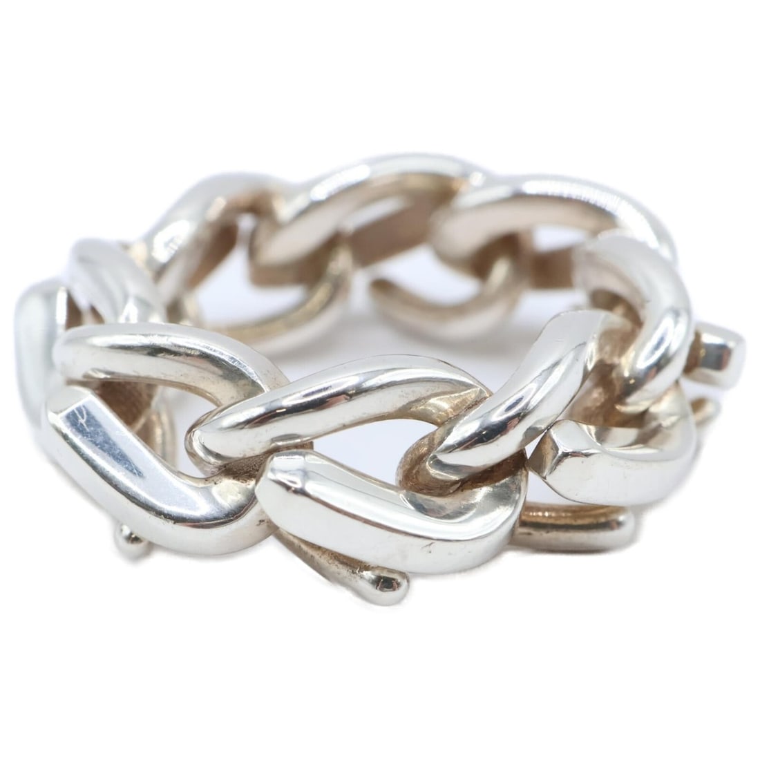 TIFFANY&Co. Tiffany Forge Ring, Size 22, 925 Sterling Silver, 9.8g, Silver Men's Ring (1 of 7)
