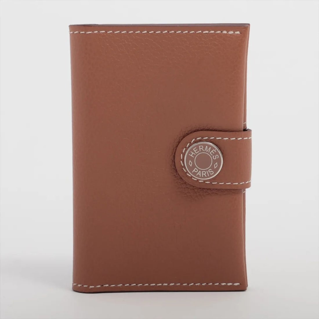 Unused Hermes R.M.S Leather Business Card Holder/Card Case, Bi-fold Wallet/Coin Purse, Brown, Men's: --- Catalog ---Category: DesignType: Business card caseColor: BrownGender: MenMaterial: Leather Category: GeneralBrand: HermesCountry of Origin: FranceCategory: Physical PropertiesSize (HxWxD): 7cm x 