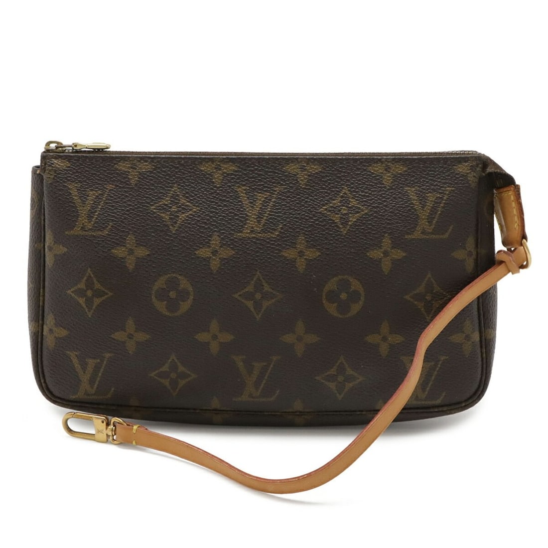 LOUIS VUITTON Louis Vuitton Monogram Pochette Accessoires Handbag Pouch - Bag M51980: --- Catalog ---Category: SizeWeight: 100g / 3.52oz.Size (HxWxD): 13cm x 21.5cm x 4cm / 5.11'' x 8.46'' x 1.57''Category: DesignType: Handbag, PochetteColor: BrownGender: WomenMaterial: Monogram Catego