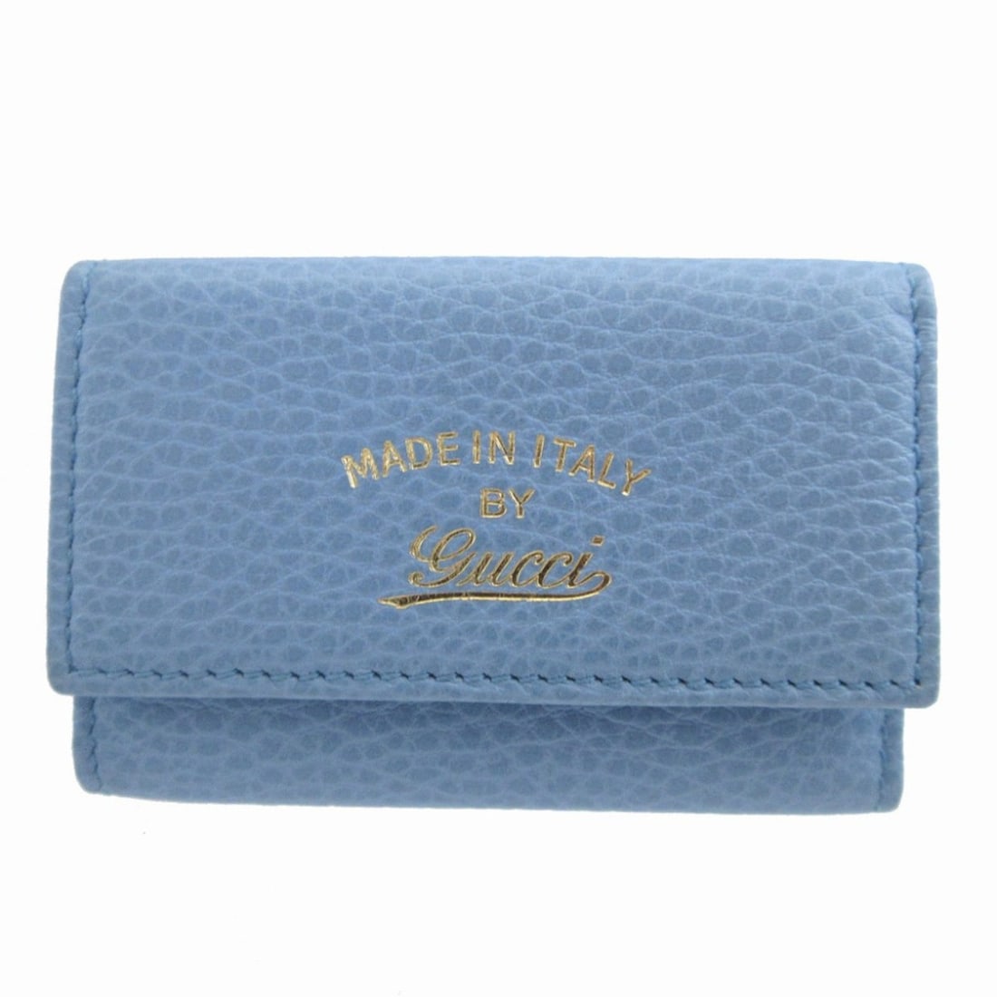 Like New Gucci Swing 354499 Leather Light Blue 6-Key Case 0074GUCCI: --- Catalog ---Category: DesignType: KeycaseColor: Light blueGender: WomenMaterial: Leather Category: GeneralMPN: 354499Brand: GucciCountry of Origin: ItalyCategory: Physical PropertiesSize (HxWxD): 6