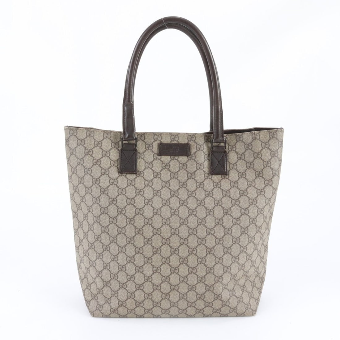 Gucci GG Supreme 131220 Leather Tote Bag, Handbag, Shoulder Brown, Men's: --- Catalog ---Category: SizeSize (HxWxD): 33cm x 38cm x 14cm / 12.99'' x 14.96'' x 5.51''Category: DesignType: Shoulder bag, Tote bagColor: Beige, BrownGender: MenMaterial: Leather , Coated canvas Ca
