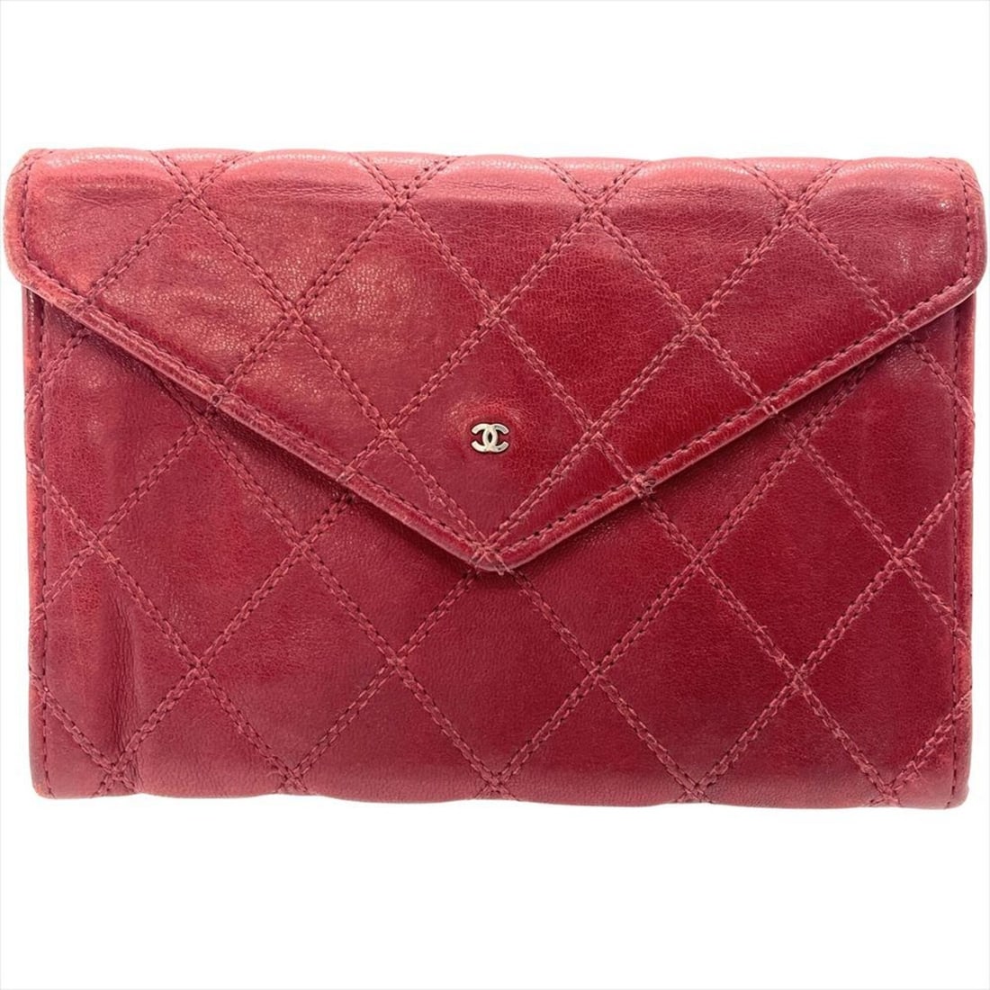 Chanel Bicolore Bi-fold Wallet, Lambskin, Red, Gold Hardware, Multi-case, Business Card Holder/Card: --- Catalog ---Category: DesignType: Card caseColor: Red colorGender: WomenMaterial: Leather Leather/Fur Type: LambskinCategory: GeneralBrand: ChanelCountry of Origin: FranceCategory: Physical Propert