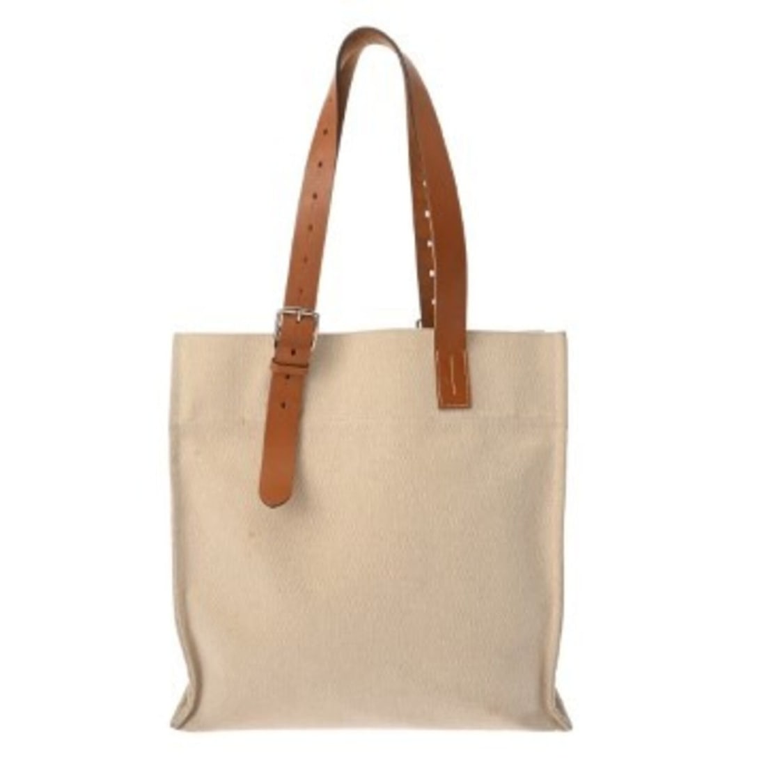 HERMES Etrivière Gold Ecru Tote Bag (Gold, Ecru, faint engraving) - Men's, Toile H, Vache Hunter: --- Catalog ---Category: SizeSize (HxWxD): 34cm x 29cm x 7.5cm / 13.38'' x 11.41'' x 2.95''Category: DesignType: Tote bagColor: Ecru, GoldGender: MenMaterial: Toile H , Leather Category: GeneralBrand: