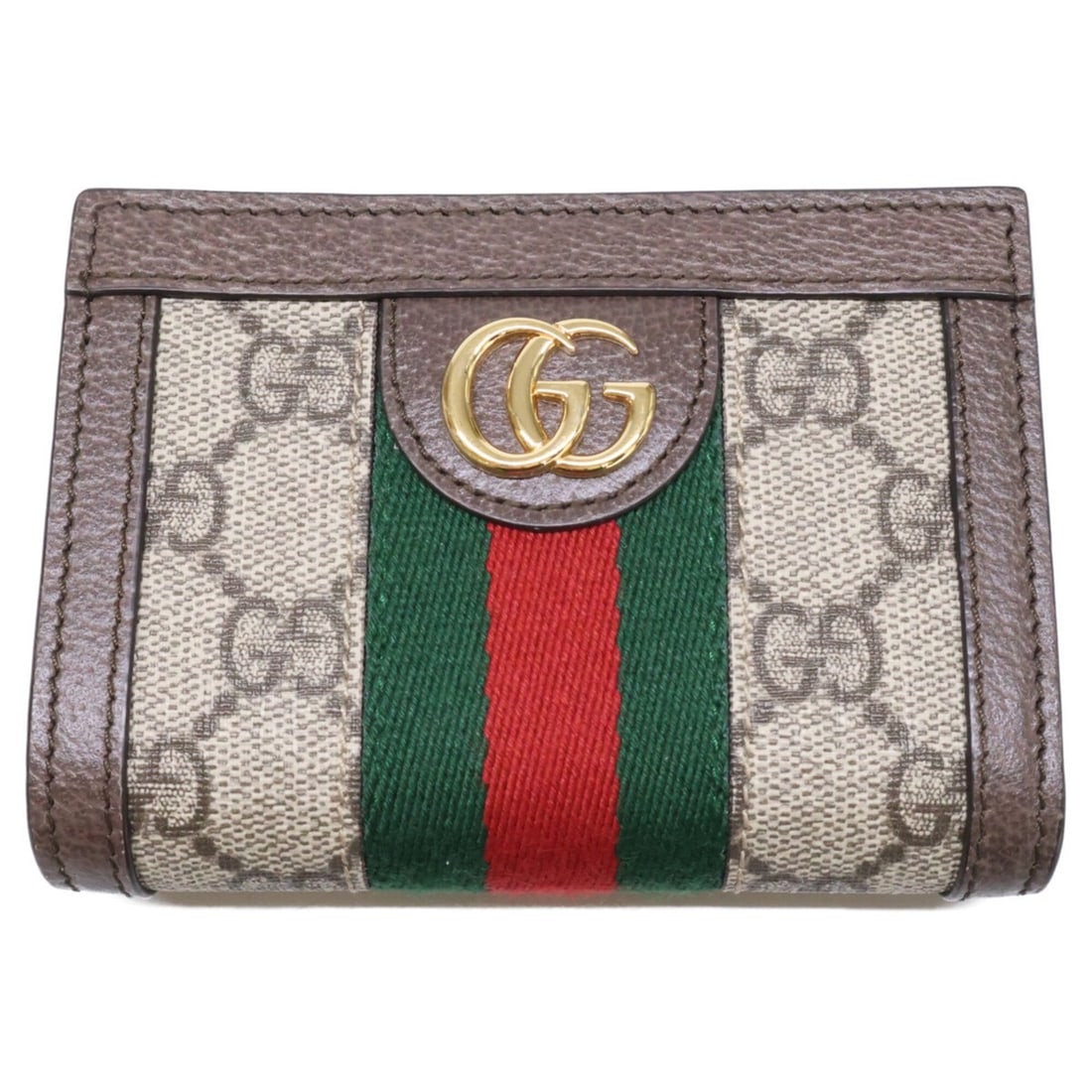 GUCCI 813296 Ophidia GG Supreme Small Wallet, Bi-fold Wallet (with coin purse), Beige & Ebony,: --- Catalog ---Category: SizeSize (HxWxD): 8.5cm x 11.5cm x 2.5cm / 3.34'' x 4.52'' x 0.98''Category: DesignType: Wallet (bi-fold)Color: BeigeGender: WomenMaterial: GG canvas Category: GeneralMPN: 813