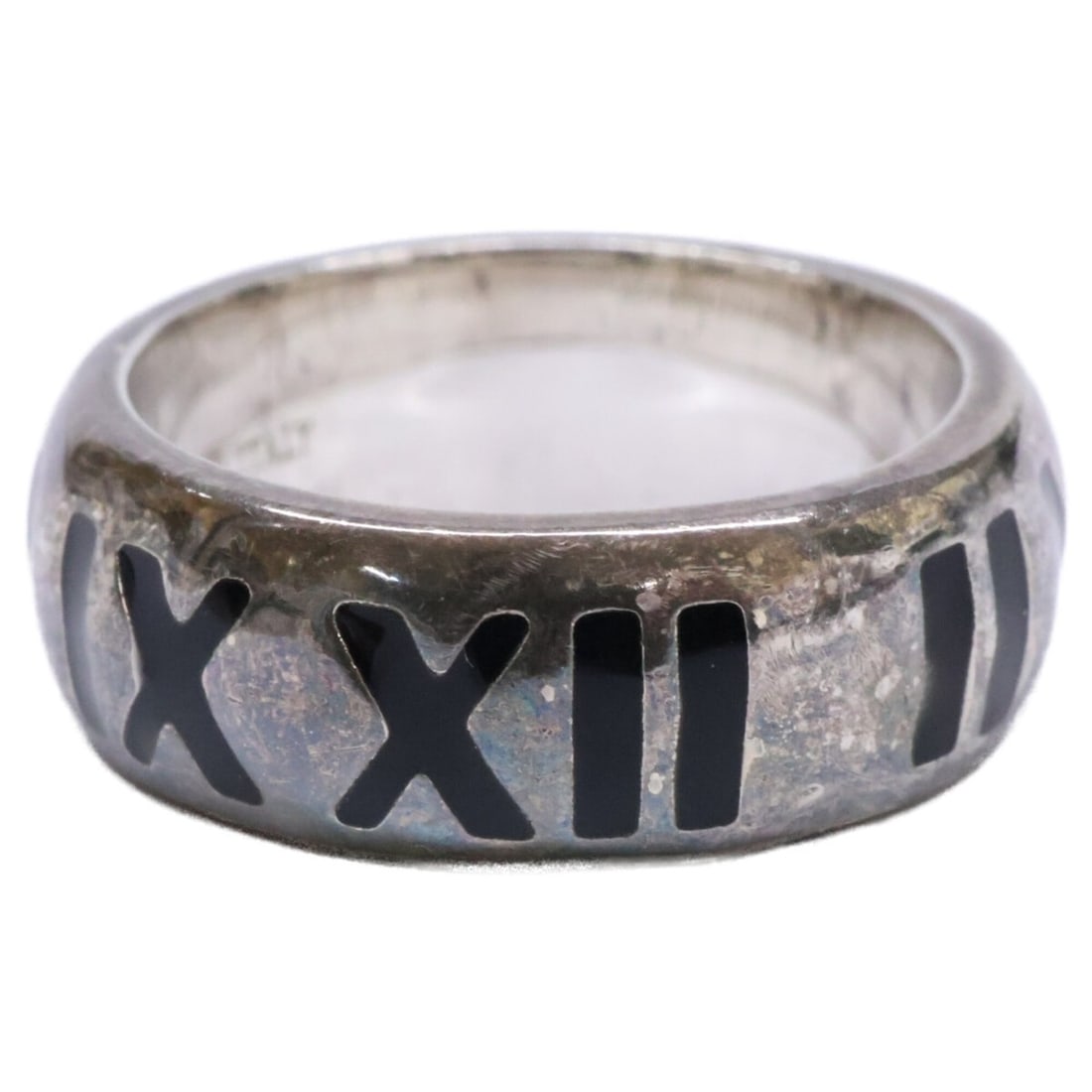 TIFFANY&Co. Tiffany 925 Flat Atlas Ring, Silver, Men's Ring: --- Catalog ---Category: SizeJP Size: 15US Size: 7.5Category: DesignType: Band ringColor: SilverGender: MenMaterial: Silver 925Category: GeneralBrand: Tiffany--- Item List ---Section: ConditionRanking