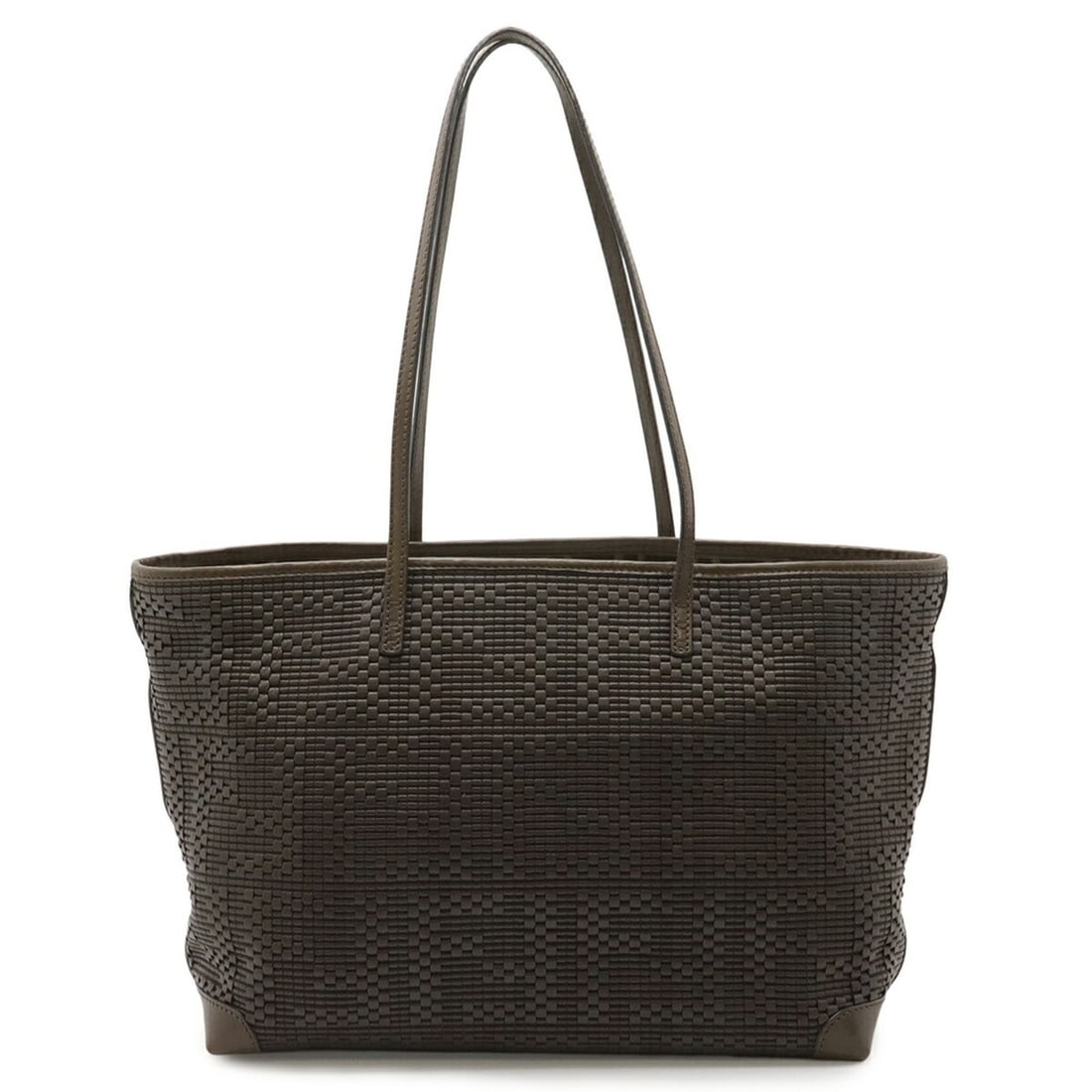 FENDI Zucca pattern tote bag, shoulder leather, dark brown, 8BH192: --- Catalog ---Category: SizeWeight: 480g / 1.05lb.Size (HxWxD): 24cm x 42cm x 13cm / 9.44'' x 16.53'' x 5.11''Category: DesignType: Shoulder bag, Tote bagColor: Brown, Dark brownMaterial: Leather Out