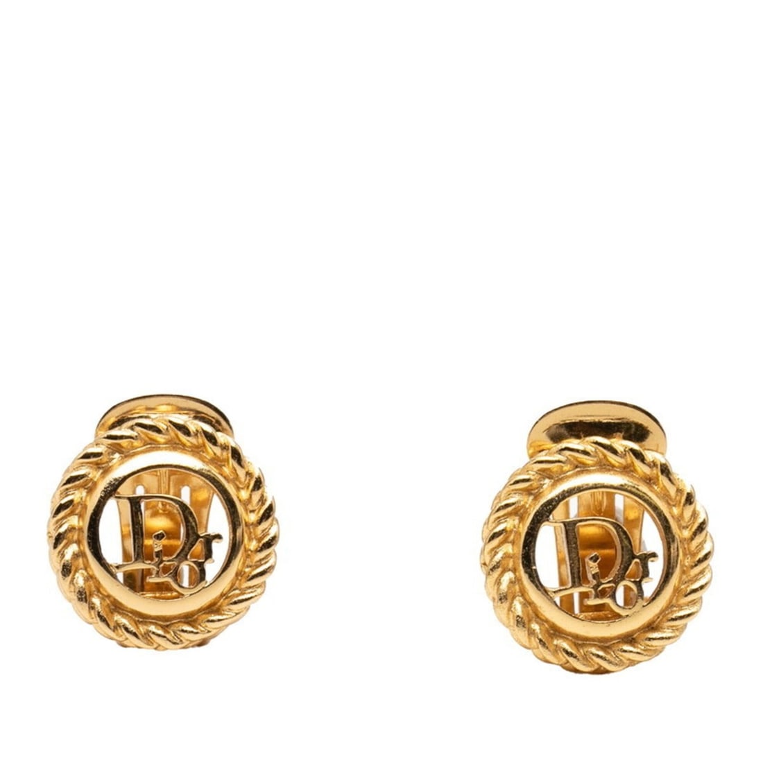 Christian Dior Dior CD Logo Earrings, Gold Plated, Women's: --- Catalog ---Category: DesignType: Clip earringsColor: GoldGender: WomenCategory: GeneralBrand: Christian Dior--- Item List ---Section: ConditionRanking: Rank AB Used - Traces of usage, scratches / 