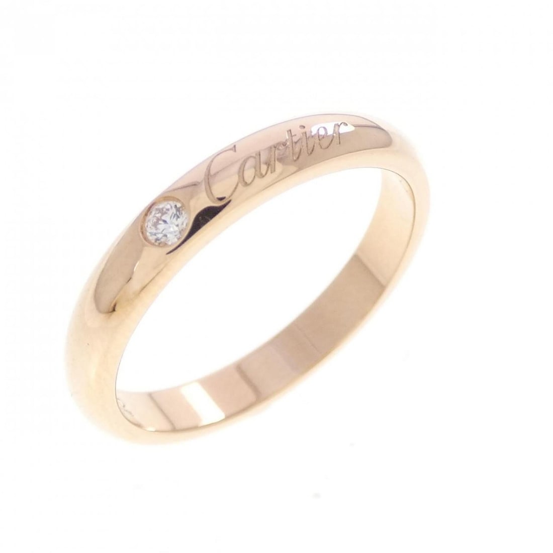 Cartier wedding ring: --- Catalog ---Category: SizeUS Size: 5.5Brand Size: 50Category: DesignType: Band ringGender: WomenMaterial: Pink gold (18K)Category: GeneralBrand: Cartier--- Item List ---Section: ConditionRanking: R