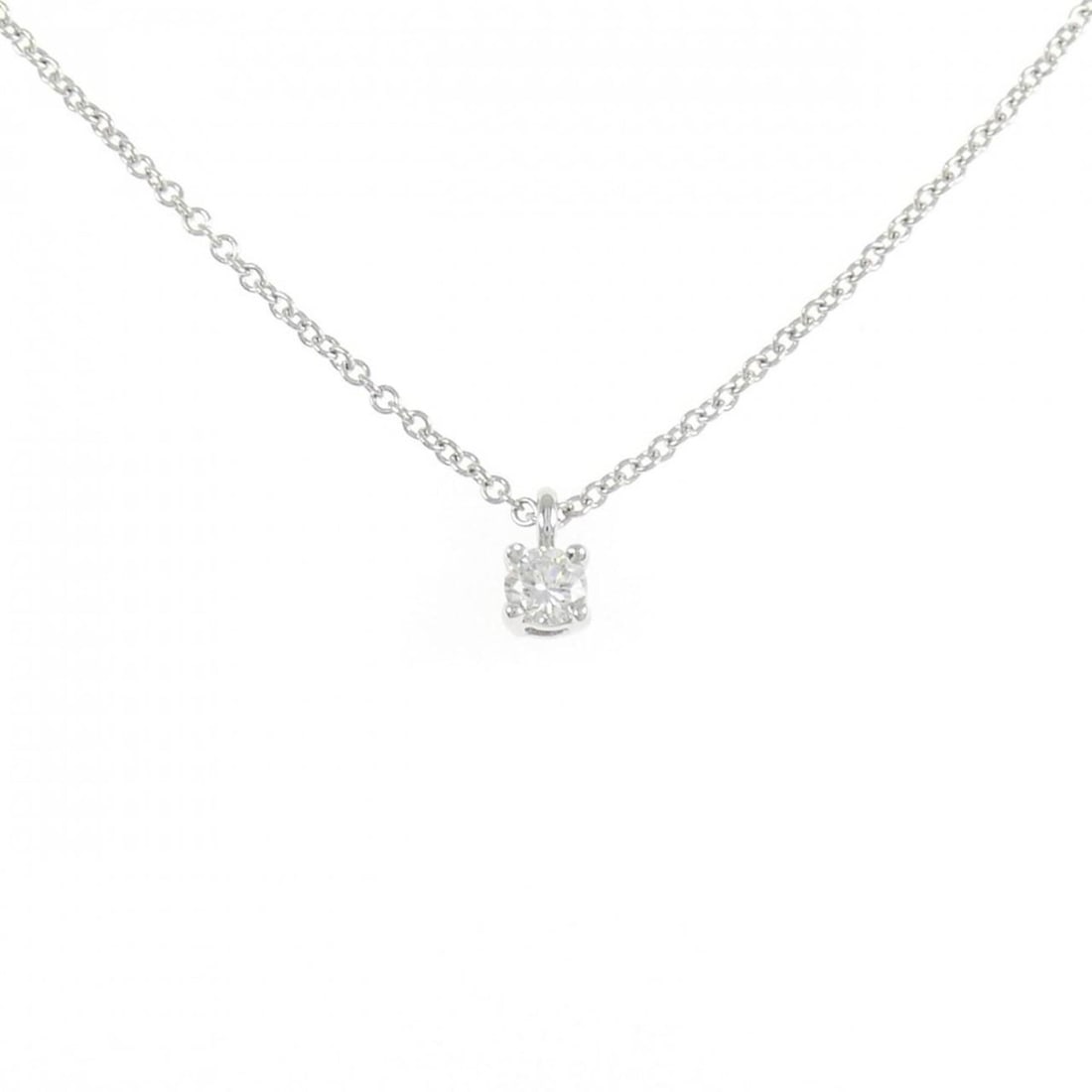 Tiffany Solitaire Necklace: --- Catalog ---Category: SizeWidth: 1mm / 0.04''Weight: 2.6g / 0.09oz.Pendant Size: 5.7mm x 3.2mm / 0.22'' x 0.12''Neck Circumference: 41 cm / 16.14''Category: DesignStone: DiamondGender: WomenMateria