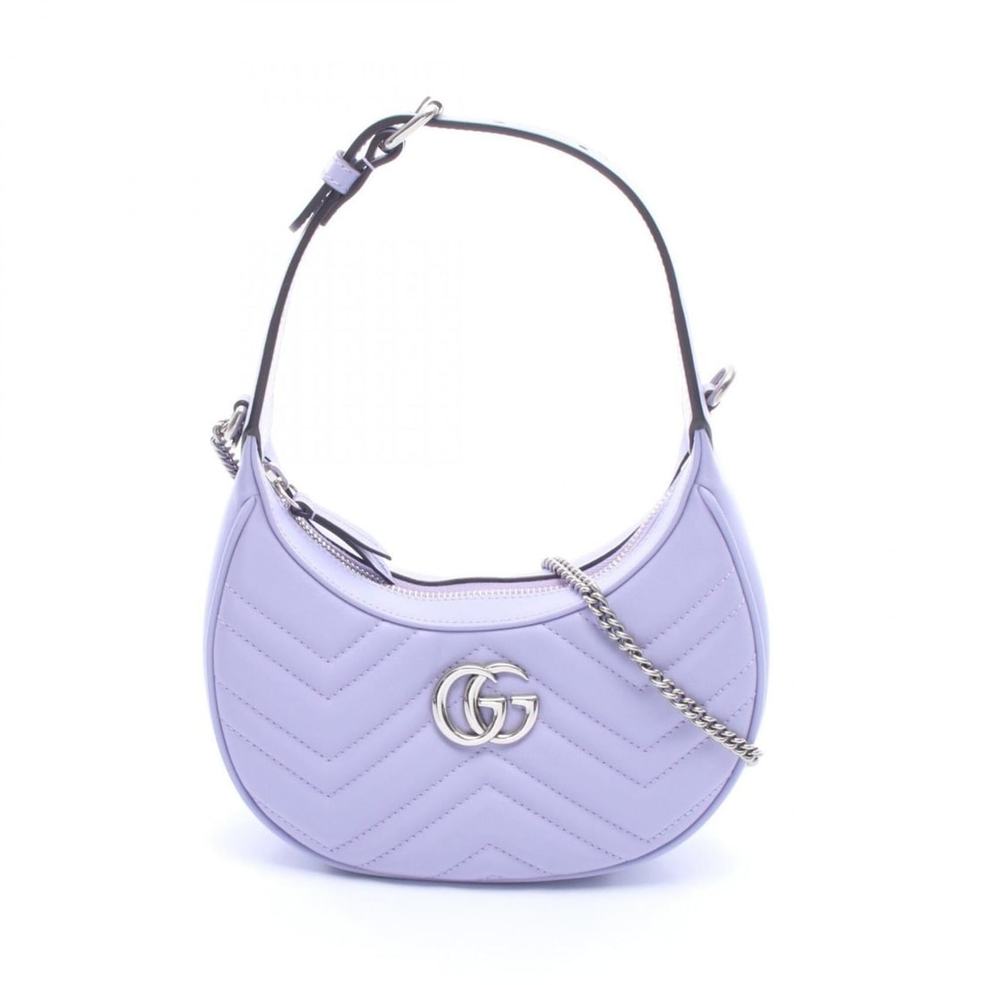 Gucci GG Marmont 2-Way Handbag, Leather, Women's, Purple, 699514: --- Catalog ---Category: SizeSize (HxWxD): 11cm x 16cm x 5cm / 4.33'' x 6.29'' x 1.96''Category: DesignType: HandbagColor: PurpleGender: WomenMaterial: Leather Category: GeneralMPN: 699514Brand: Gucci