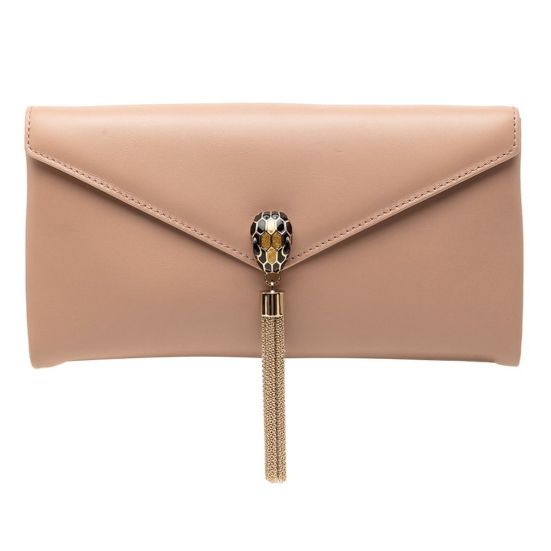 BVLGARI Serpenti Forever Clutch Bag, Second Pink/Beige Leather, Women's.: --- Catalog ---Category: SizeSize (HxWxD): 12cm x 23cm x 3cm / 4.72'' x 9.05'' x 1.18''Category: DesignType: Clutch bagColor: Beige, PinkGender: WomenMaterial: Leather Category: GeneralBrand: Bvlgari-