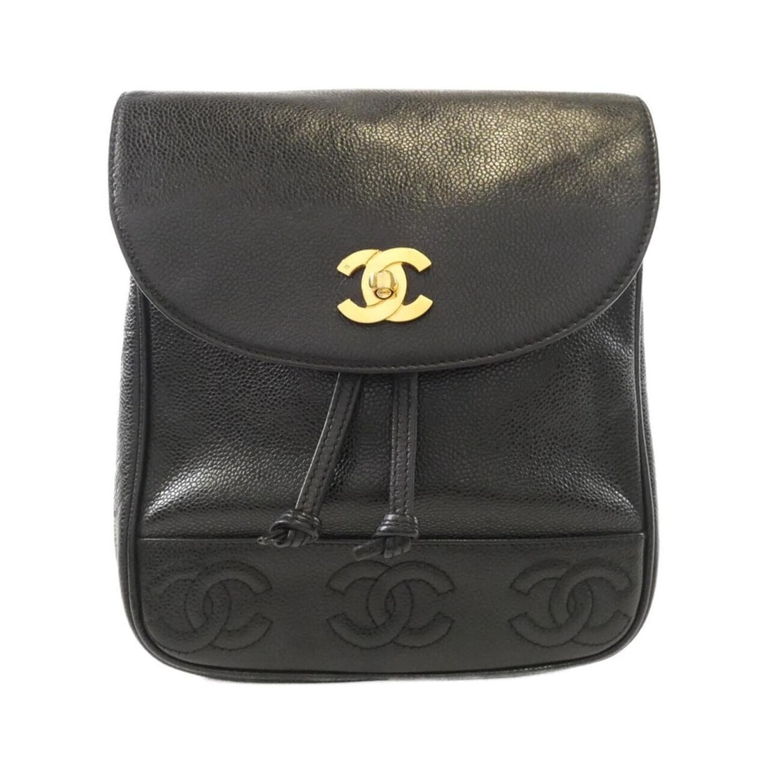 Chanel backpack: --- Catalog ---Category: SizeSize (HxWxD): 24cm x 21cm x 10cm / 9.44'' x 8.26'' x 3.93''Category: DesignType: BackpackColor: BlackGender: WomenMaterial: Grained Calfskin Category: GeneralBrand: Chanel