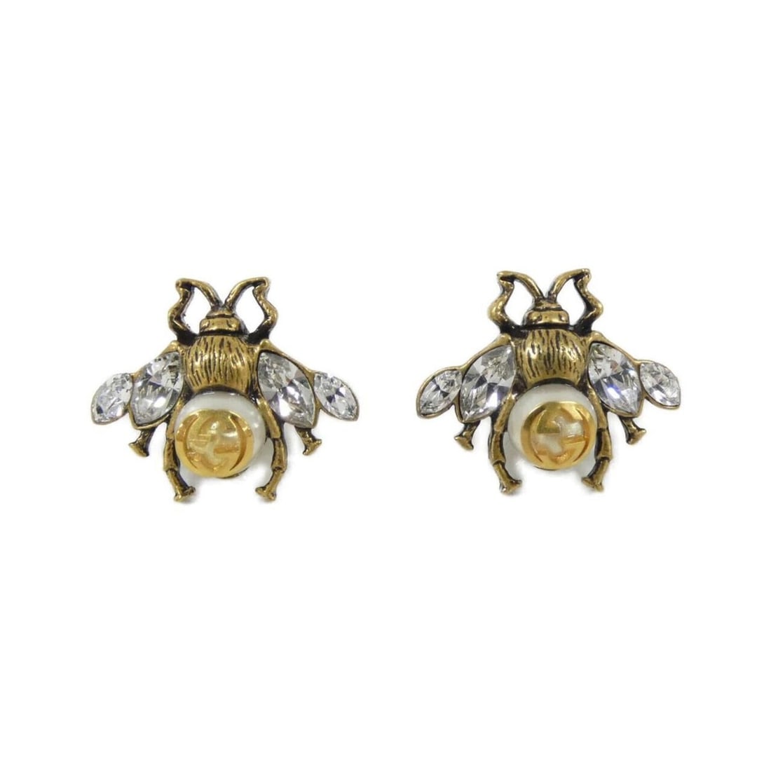 Gucci 489894 J1D51 Earrings: --- Catalog ---Category: SizeSize (HxWxD): 15.00mm x 19.00mm / 0.59'' x 0.75''Category: DesignType: Stud earringsColor: Clear, WhiteGender: WomenCategory: GeneralBrand: Gucci--- Item List ---Section: 