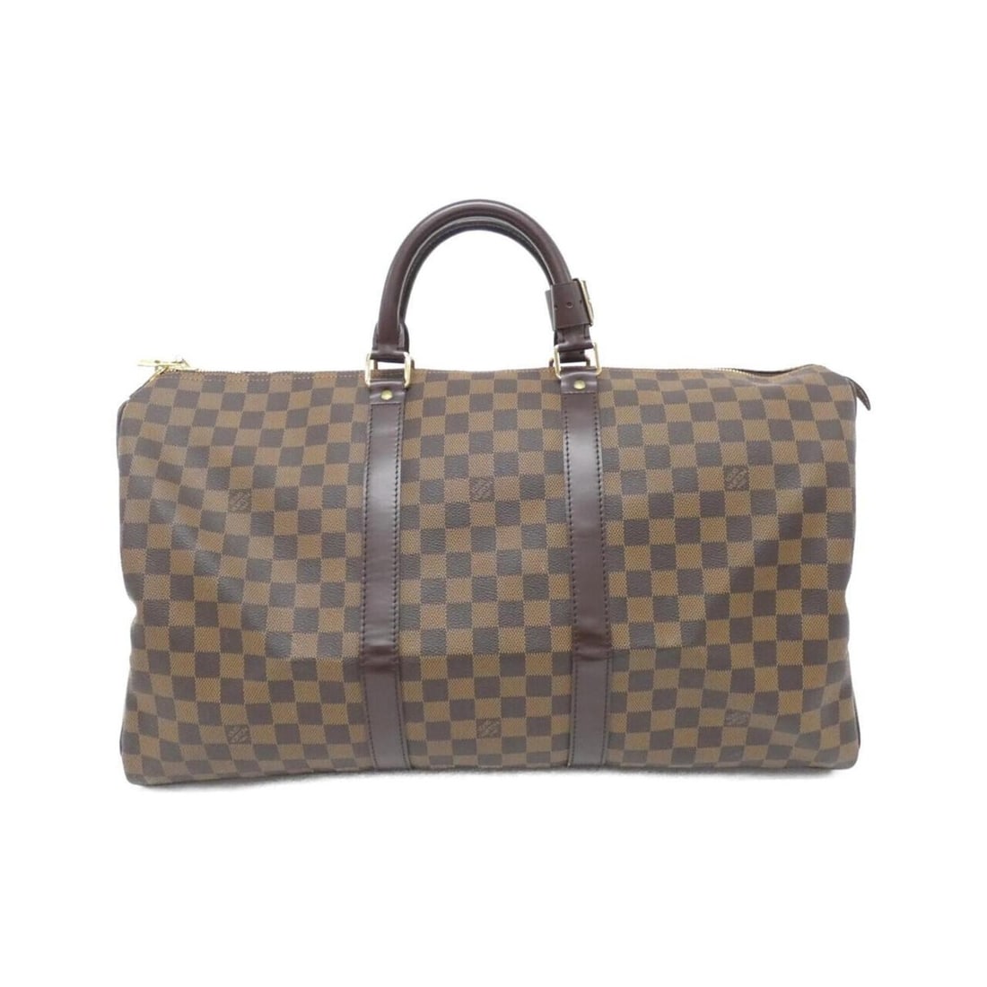 Louis Vuitton Damier Keepall 50cm N41427 Boston Bag: --- Catalog ---Category: SizeSize (HxWxD): 29cm x 50cm x 22cm / 11.41'' x 19.68'' x 8.66''Category: DesignType: Boston bagColor: EbeneGender: Women,MenMaterial: Coated canvas Category: GeneralBrand: L
