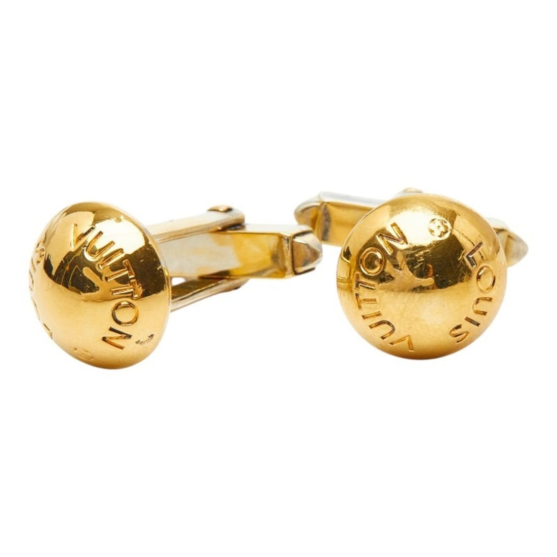 Louis Vuitton Bouton de Manchette Clou Cufflinks M30984 Gold Plated Men's LOUIS VUITTON (1 of 16)