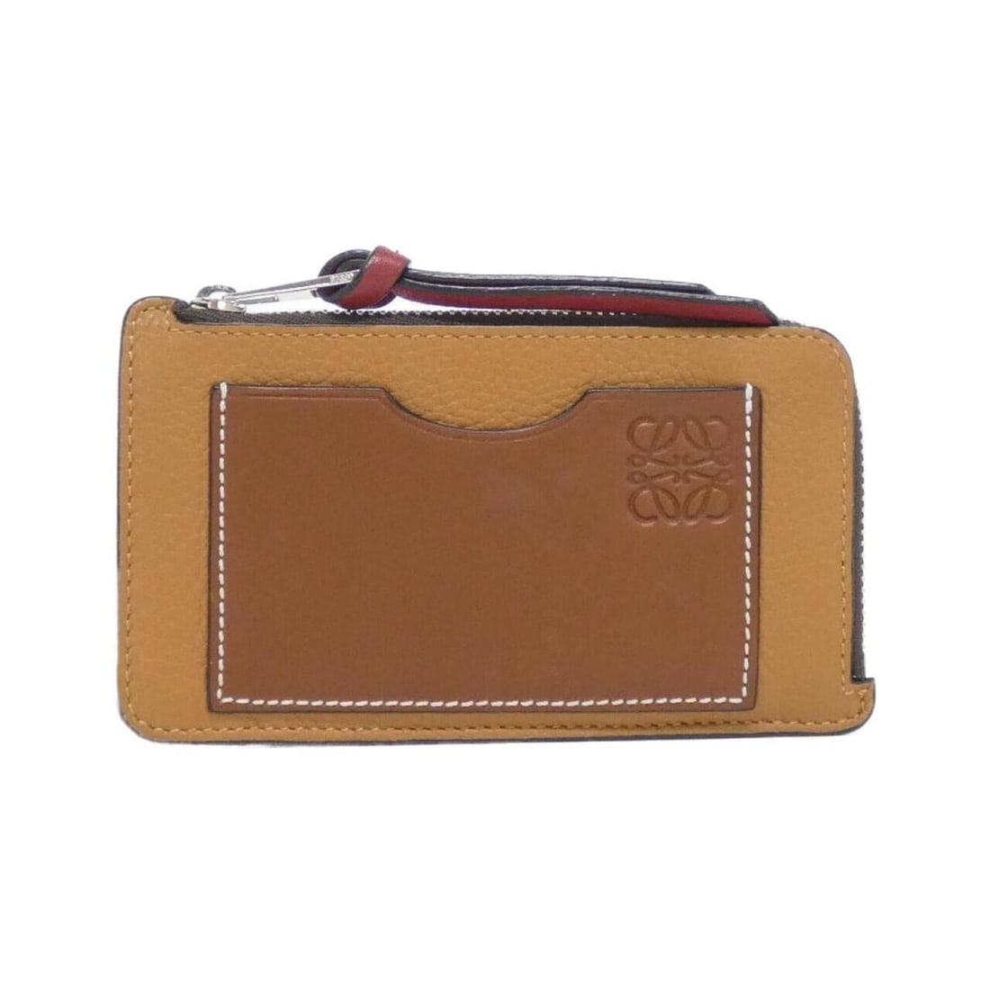 Loewe C660Z40X04 Wallet/Coin Case: --- Catalog ---Category: SizeSize (HxWxD): 7cm x 13cm x 1cm / 2.75'' x 5.11'' x 0.39''Category: DesignType: Coin purse/coin caseColor: BrownGender: Women,MenMaterial: Leather Leather/Fur Type: Calfski