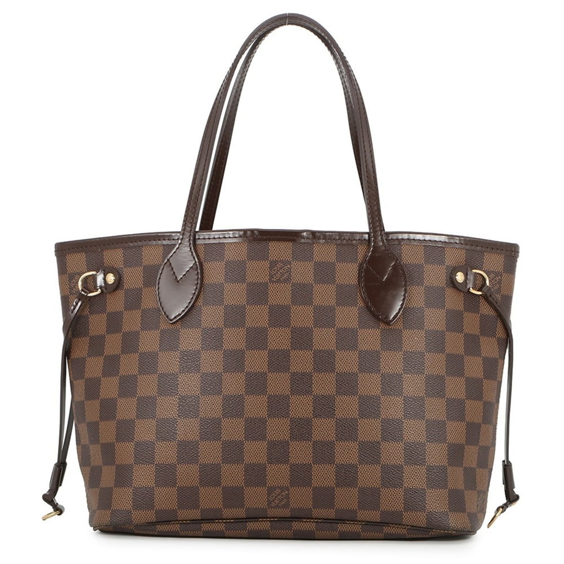 Louis Vuitton Damier Ebene Neverfull PM Tote Bag N51109 LOUIS VUITTON Handbag for Women: --- Catalog ---Category: SizeWeight: 360g / 12.69oz.Size (HxWxD): 22cm x 37cm x 13cm / 8.66'' x 14.56'' x 5.11''Category: DesignType: Handbag, Tote bagColor: Damier Canvas, Ebene, Red colorGender: Wom
