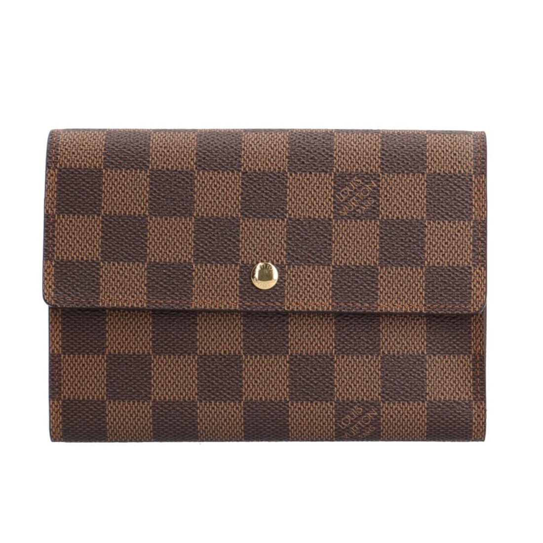 Louis Vuitton Portefeuille Tresor Etui Papier Damier Tri-fold Wallet, Canvas N61202, Men's and: --- Catalog ---Category: SizeWeight: 154g / 5.43oz.Size (HxWxD): 11cm x 16cm x 3cm / 4.33'' x 6.29'' x 1.18''Category: DesignType: Wallet (tri-fold)Color: BrownGender: Men,Women,UnisexHandmade: YesMat