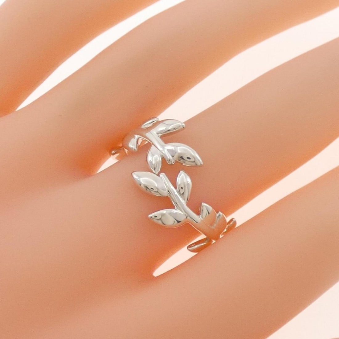 Tiffany Olive Leaf Bypass Ring - 5
