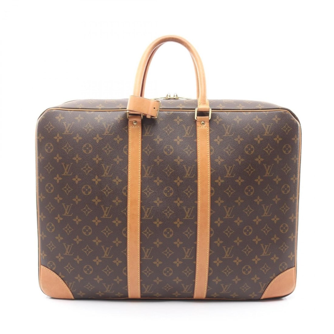 Louis Vuitton Sirius 24 R Boston Bag Handbag, Coated Canvas and Leather, Monogram Pattern, Men's: --- Catalog ---Category: SizeSize (HxWxD): 40cm x 53cm x 11cm / 15.74'' x 20.86'' x 4.33''Category: DesignType: Boston bag, HandbagColor: Brown, MonogramGender: Men,WomenMaterial: Coated canvas , Leat