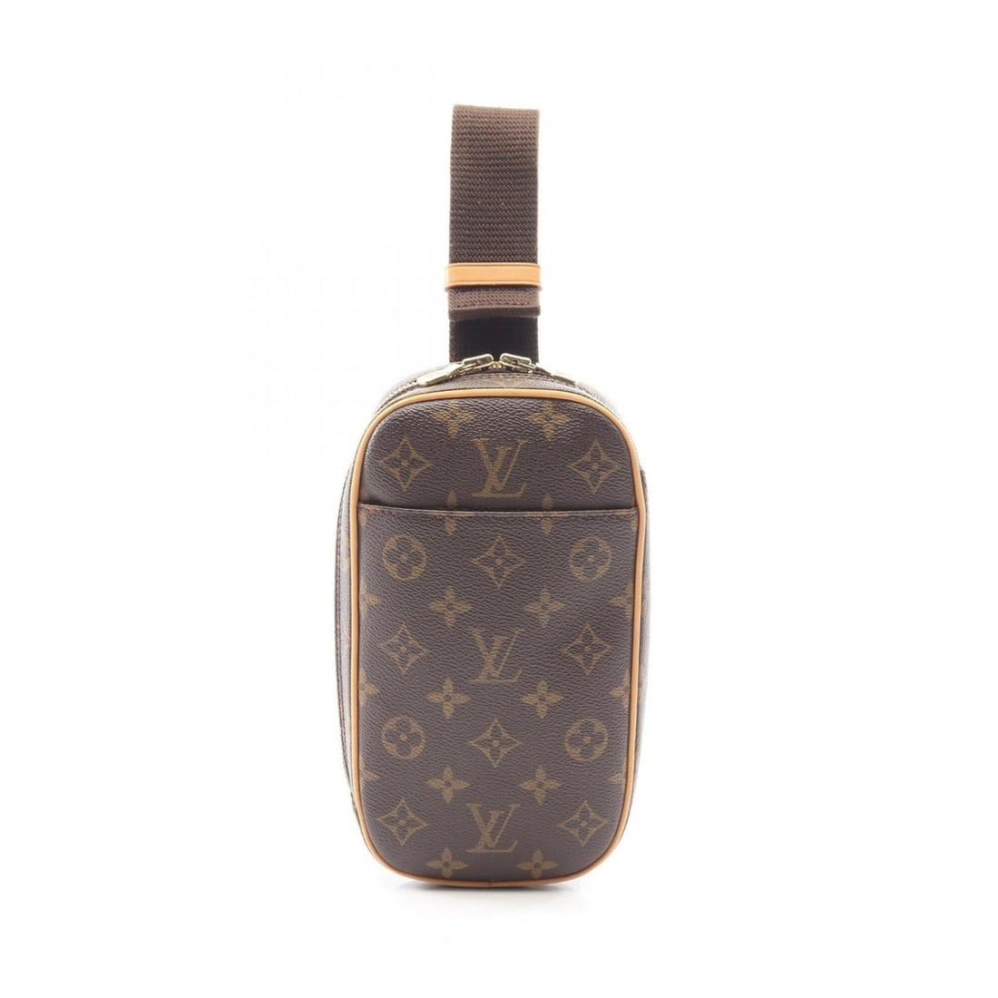 Louis Vuitton Pochette Gange Waist Bag, Body Handbag, Coated Canvas, Leather, Monogram,: --- Catalog ---Category: SizeSize (HxWxD): 22cm x 12cm x 5cm / 8.66'' x 4.72'' x 1.96''Category: DesignType: Fanny pack, Sling bagColor: Brown, MonogramGender: Men,WomenMaterial: Coated canvas , Leath